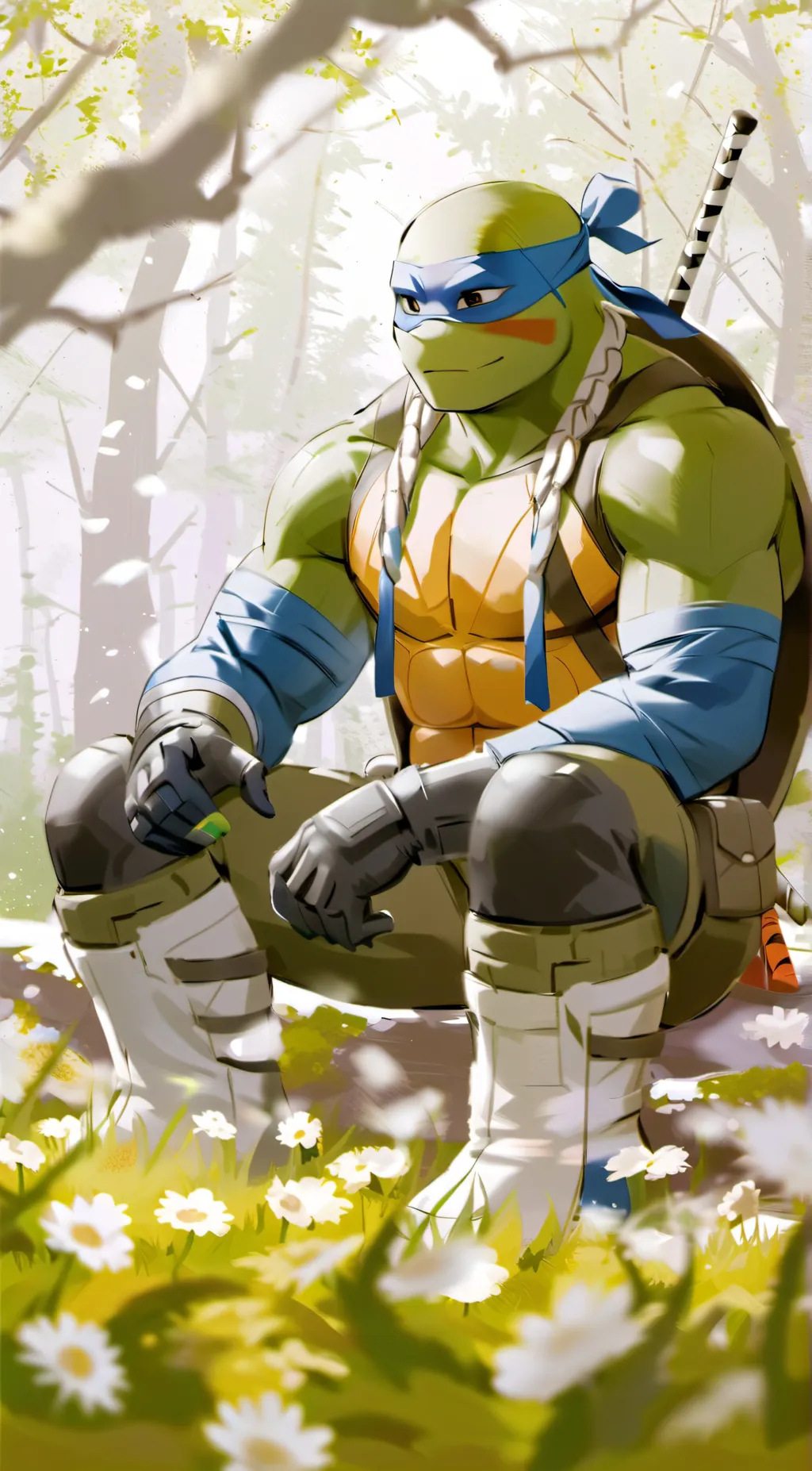 ai character:  Mikey 2003 sick🤒🤕 background