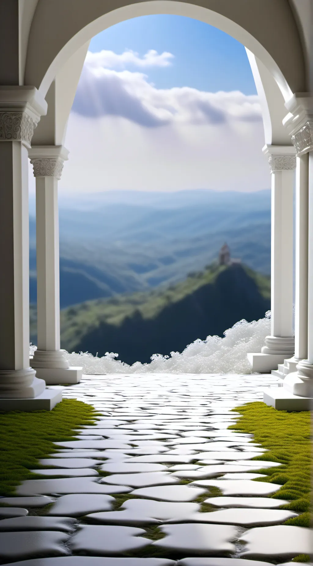 ai character: Heaven background