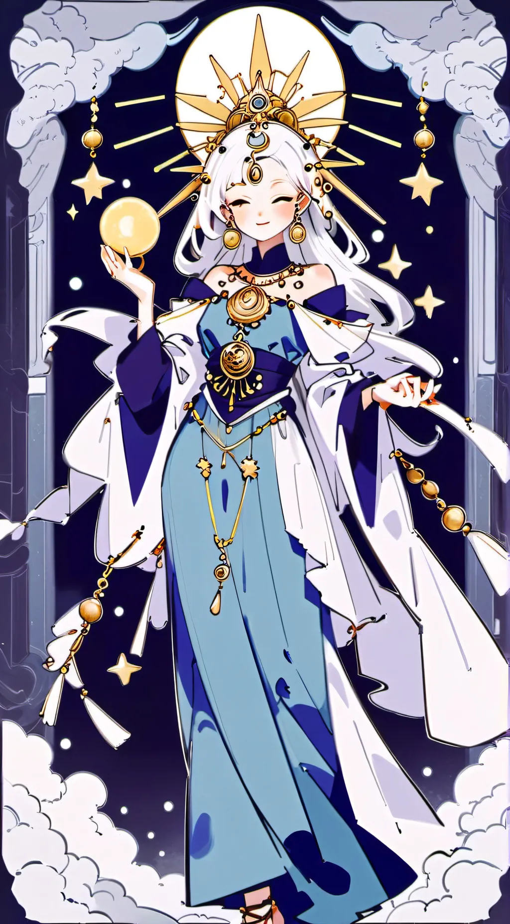ai character: Luna background