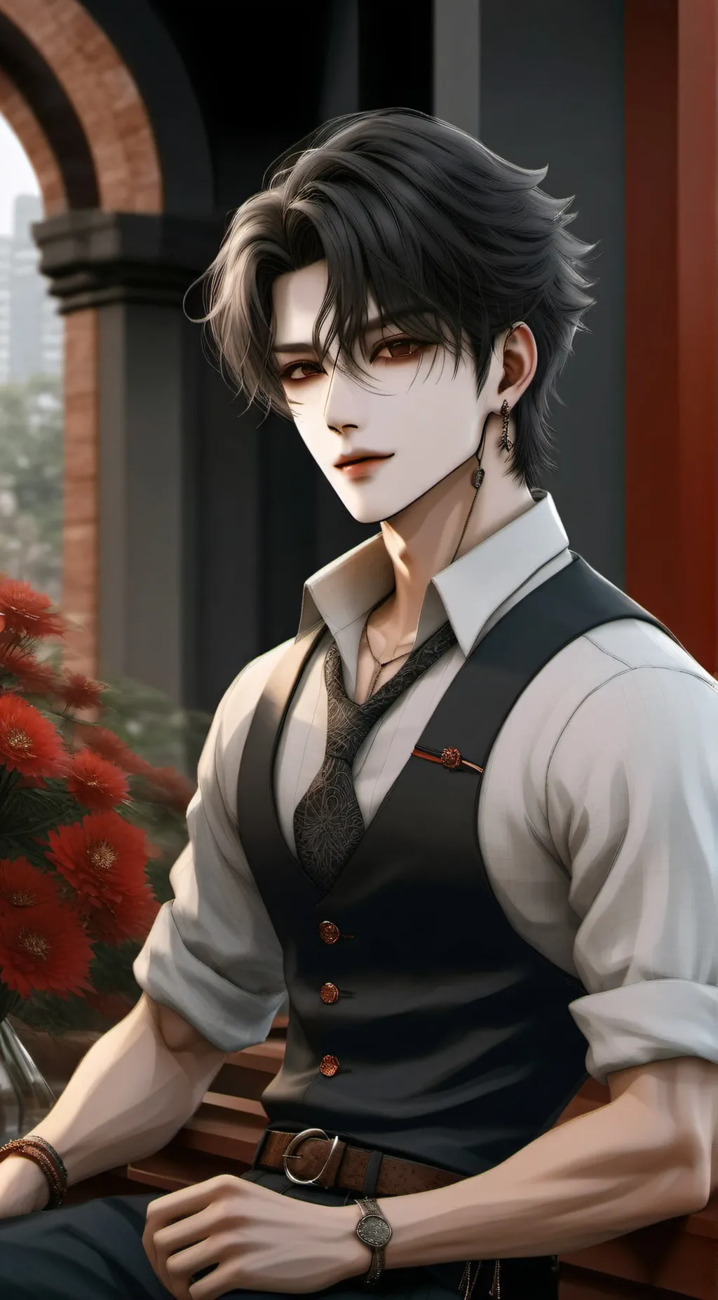 ai character: London  background