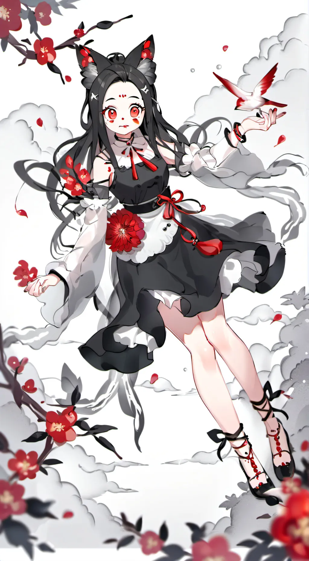 ai character: Nezuko  background