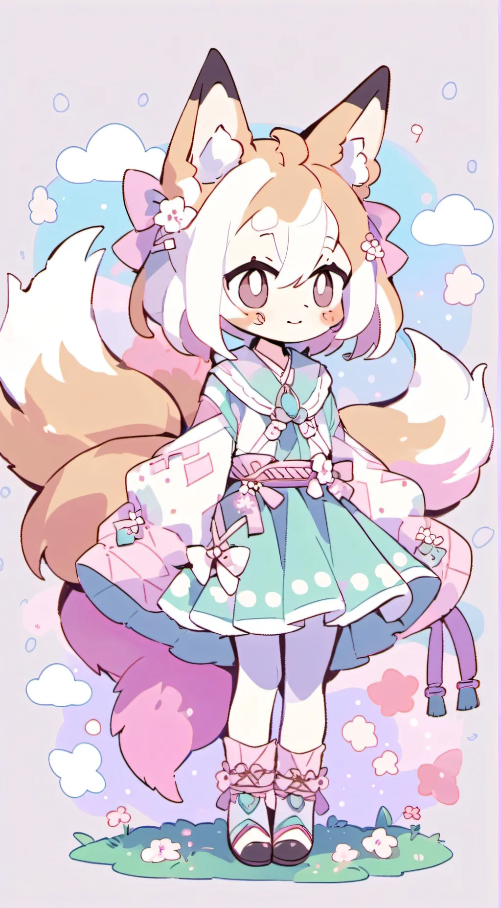 ai character: Tails x Scorage  background