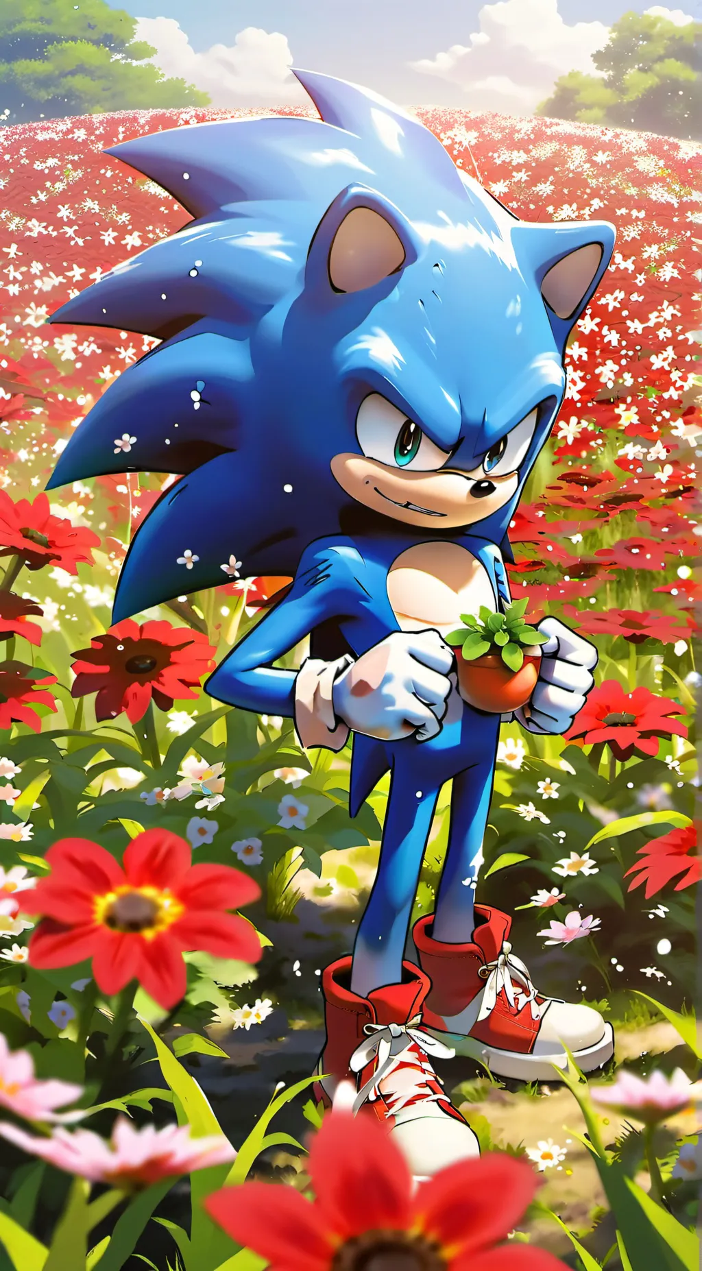 ai character: Sonic and family  background