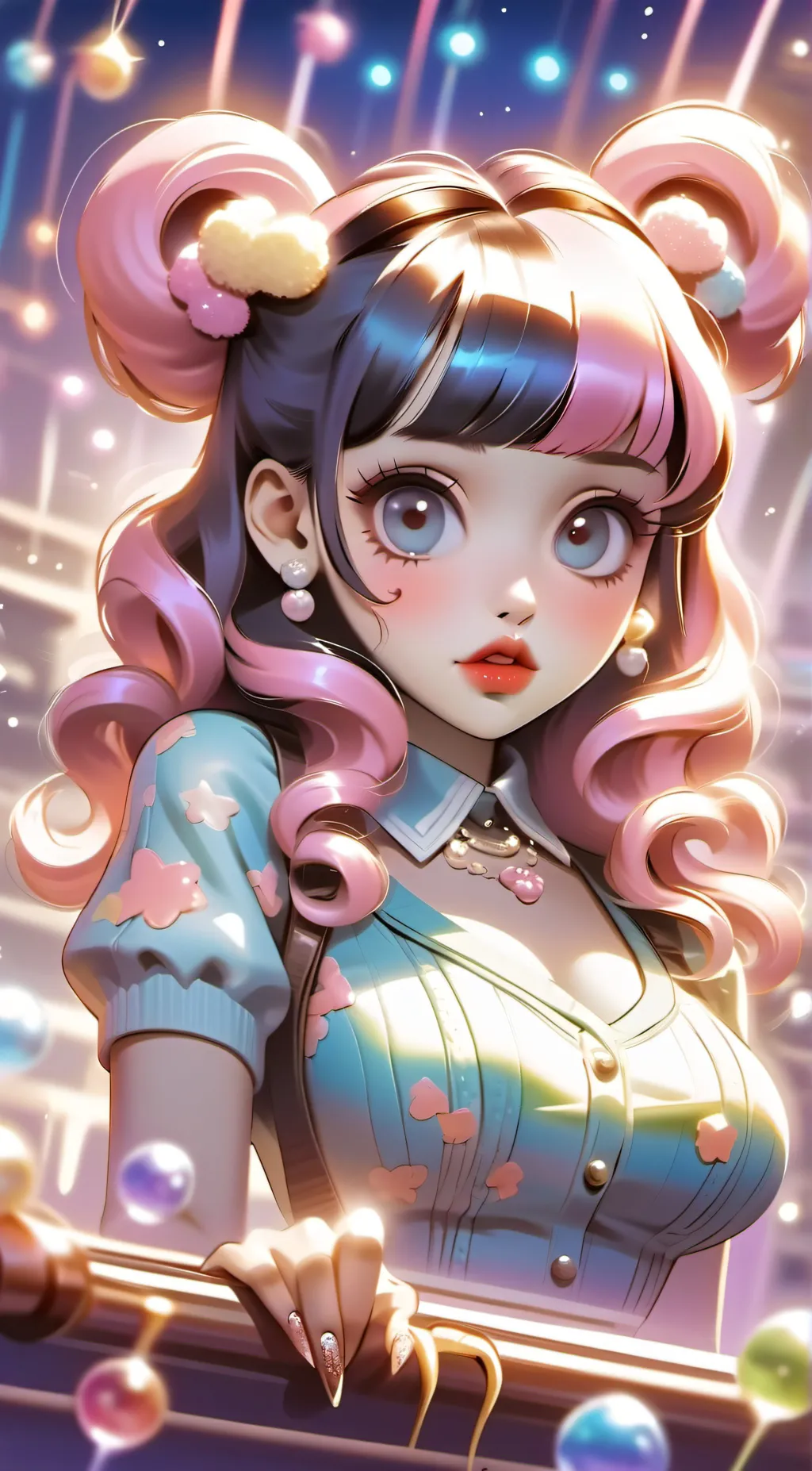 ai character: Cry baby background