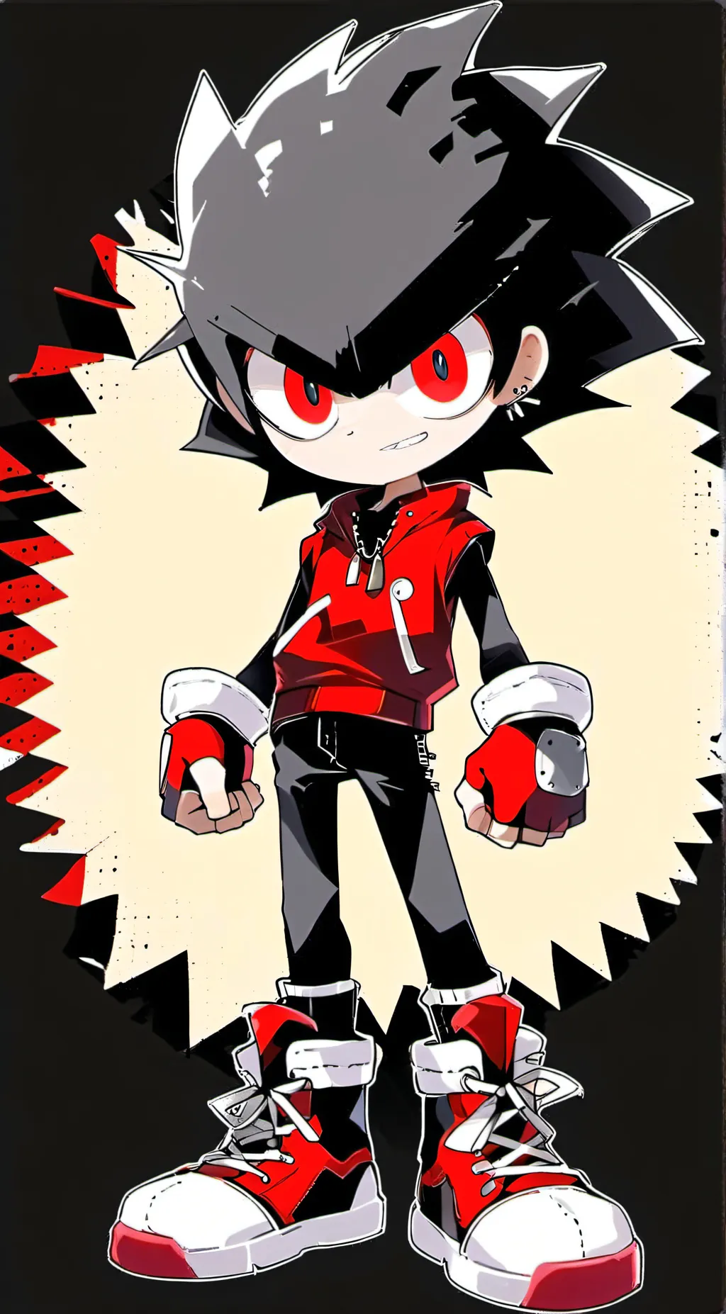 ai character: Shadow Da Hedgehog background