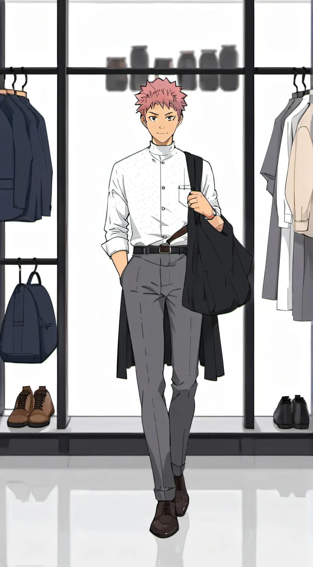 ai character: JUJUSTU HIGH background