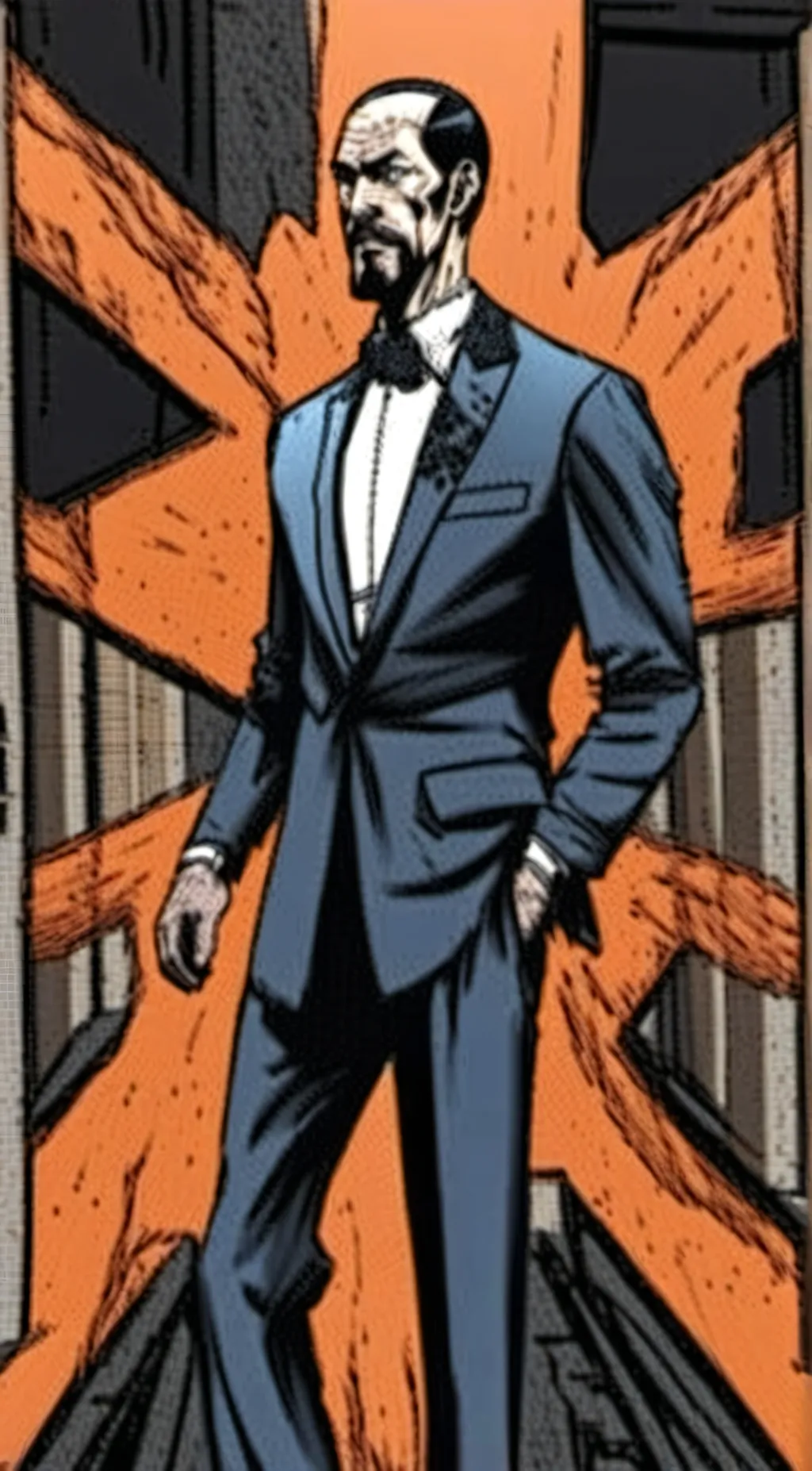 ai character: Alfred pennyworth  background