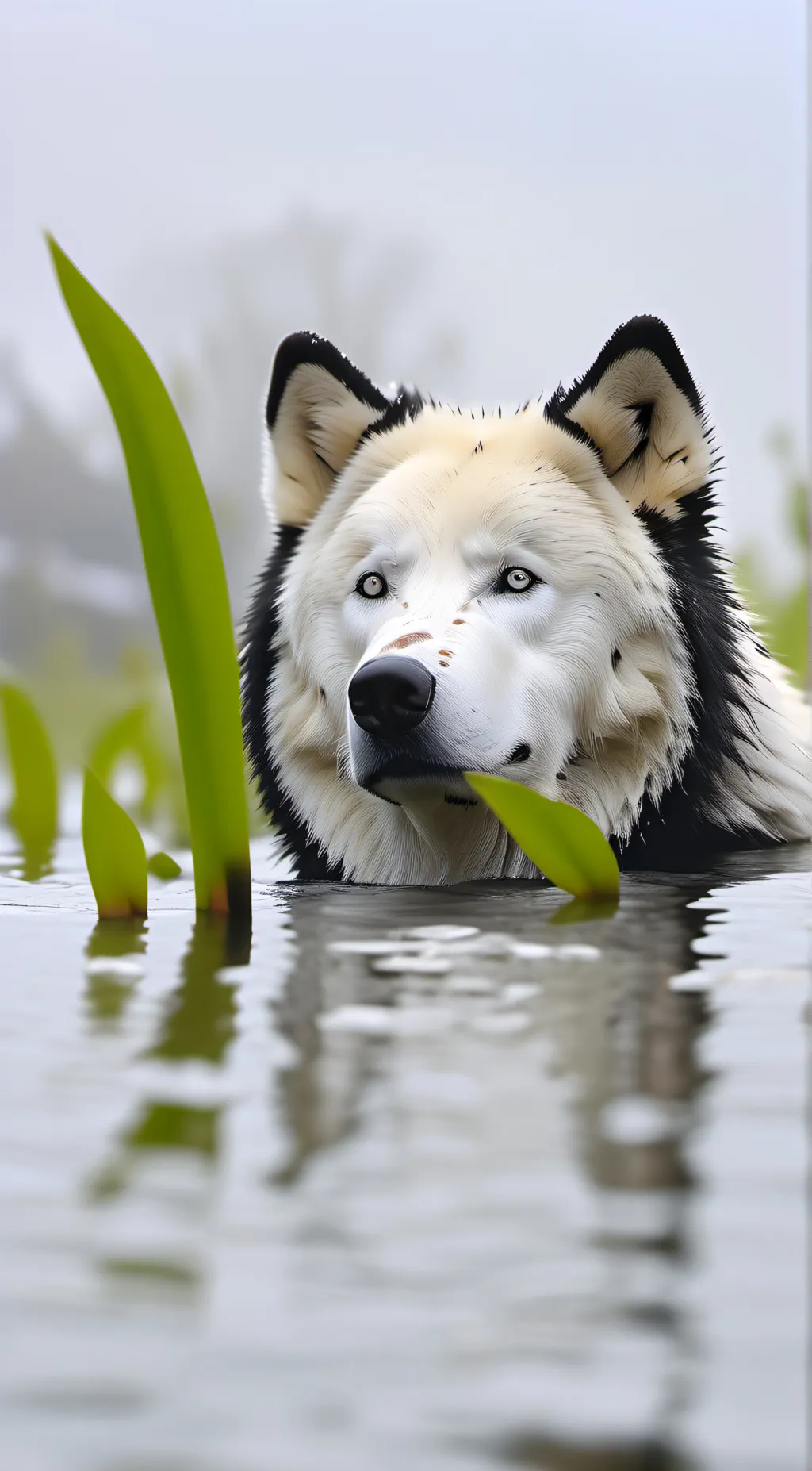 ai character: Dog. background