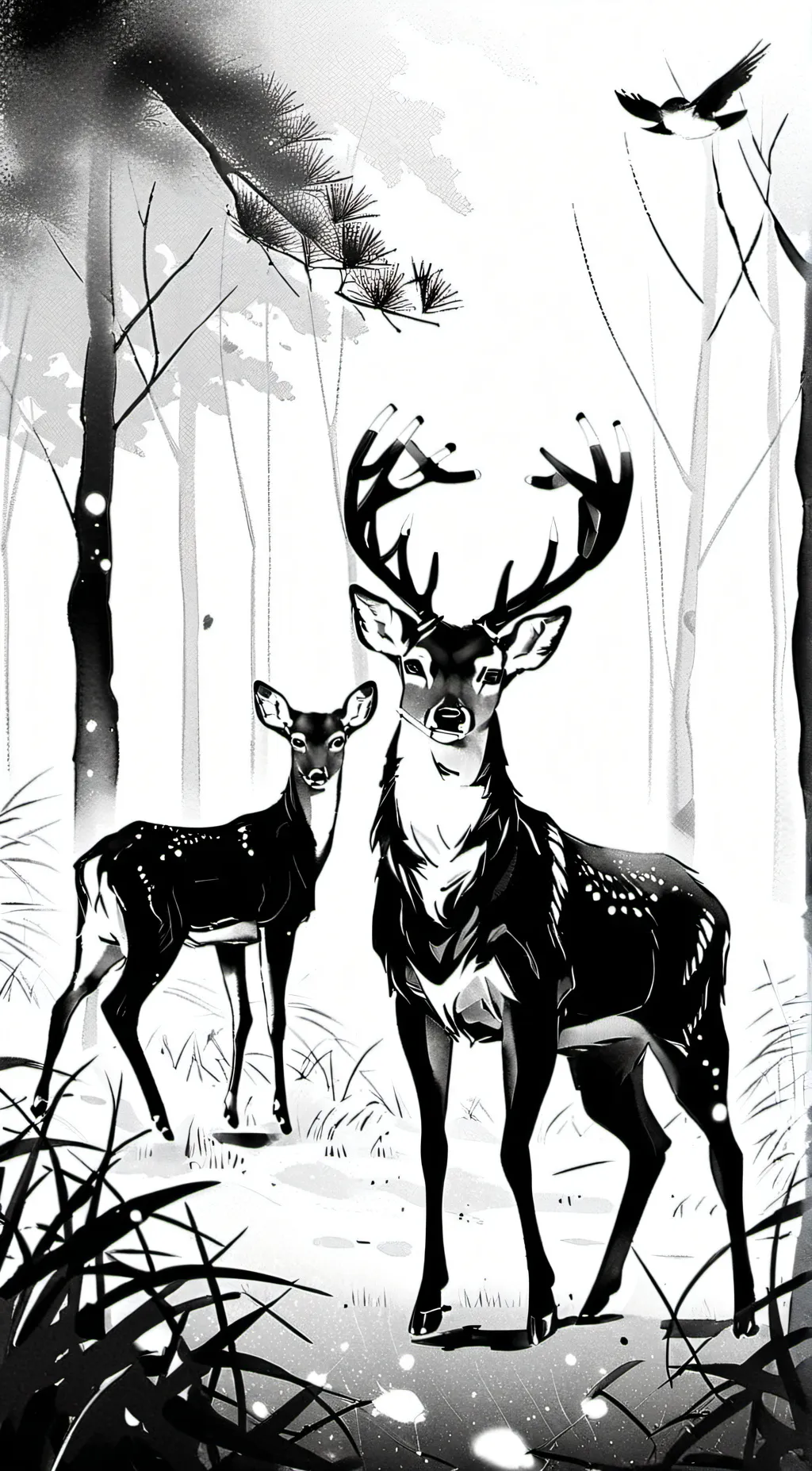 ai character: deerlydeer background
