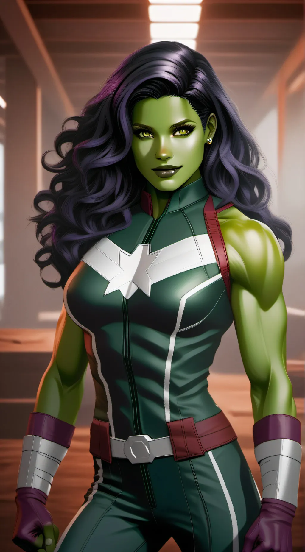 ai character: Jennifer Walters  background