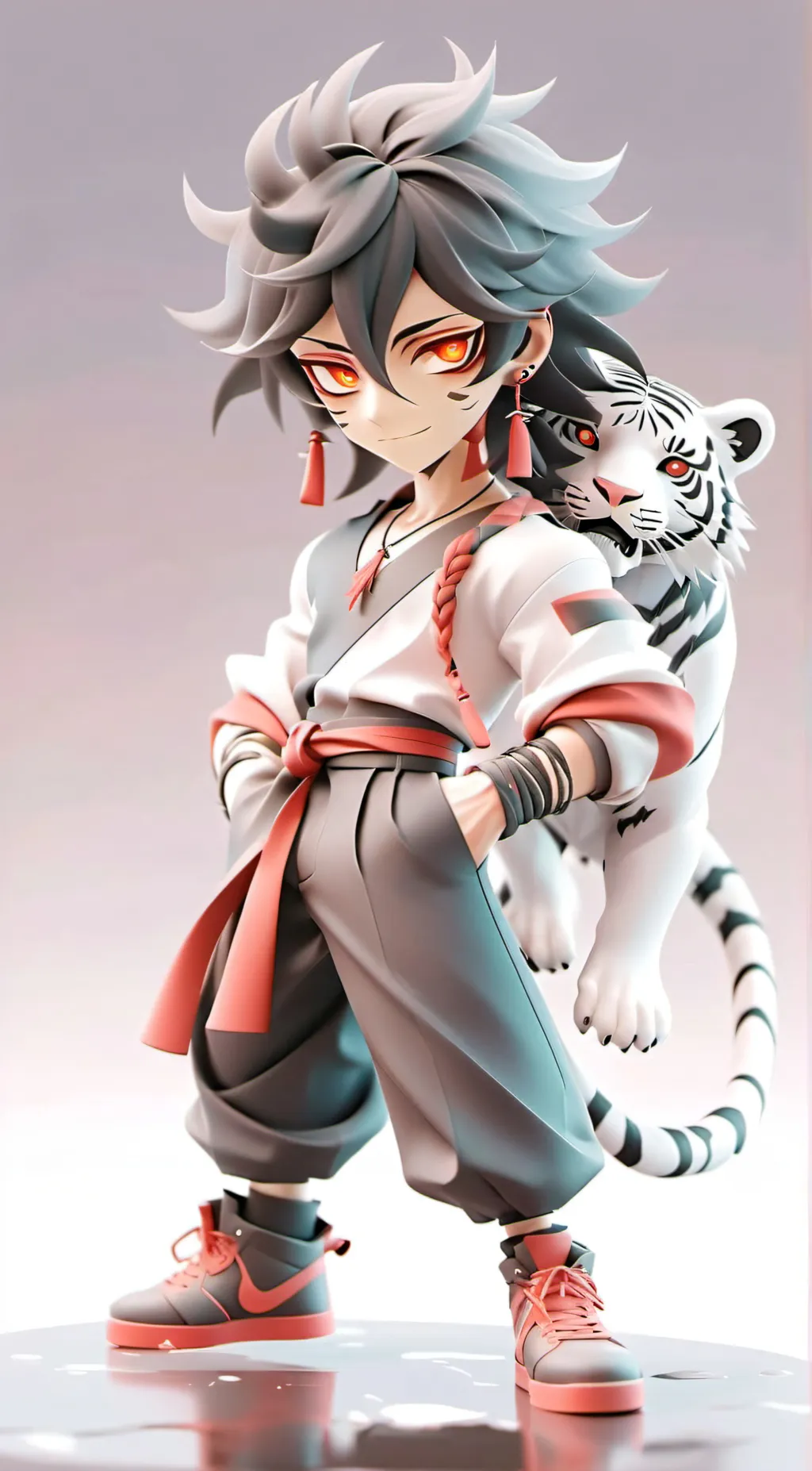 ai character: Scratch background
