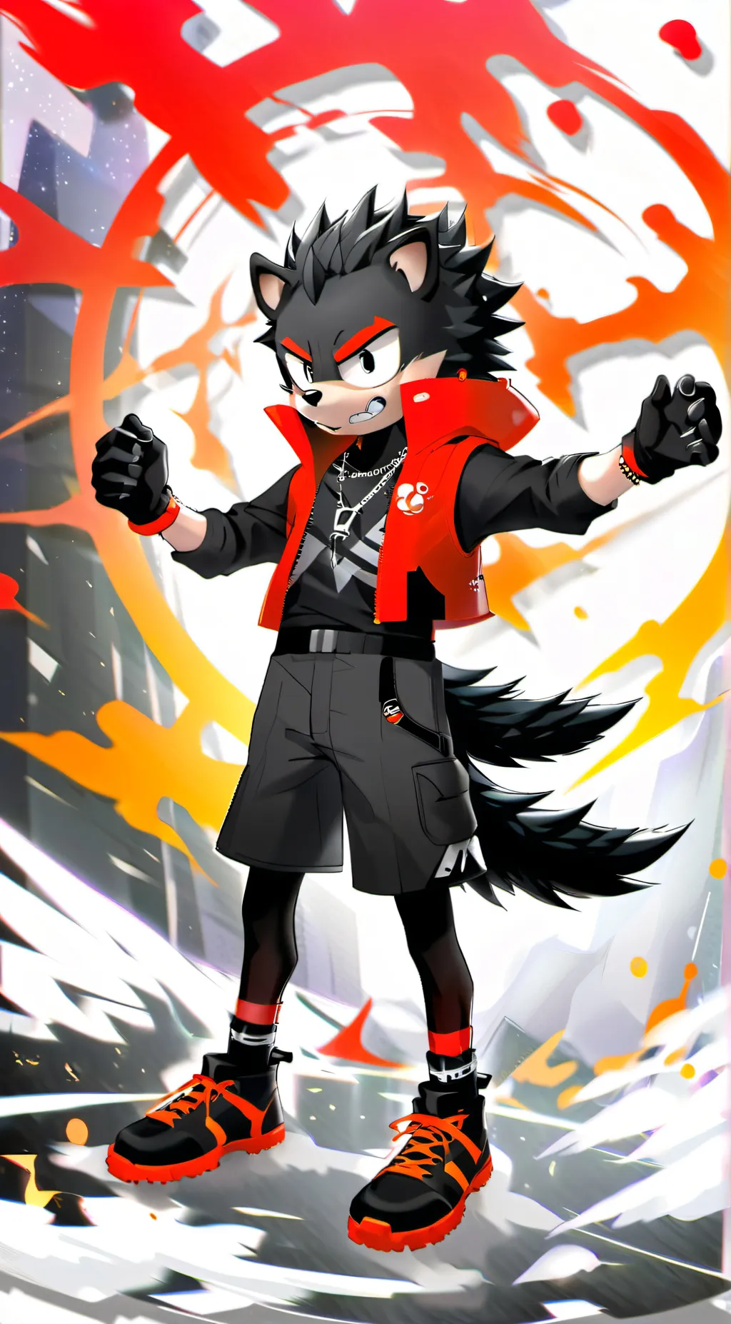 ai character: shadow  background