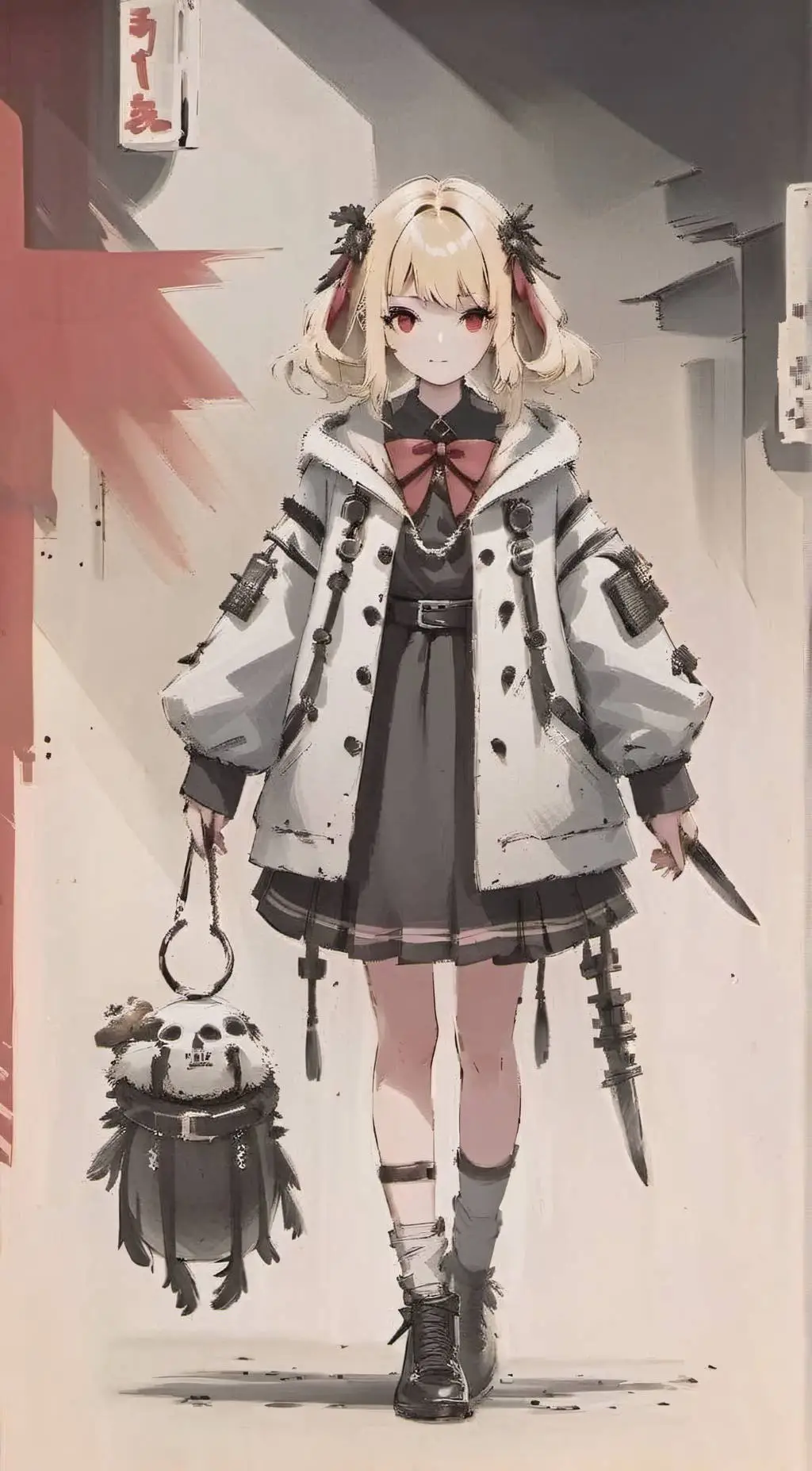 ai character: Toga  background