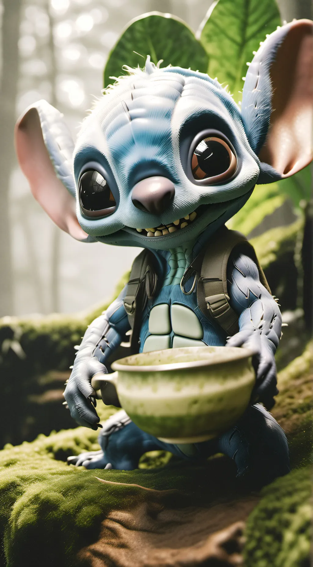 ai character: Stitch *+ 626  background