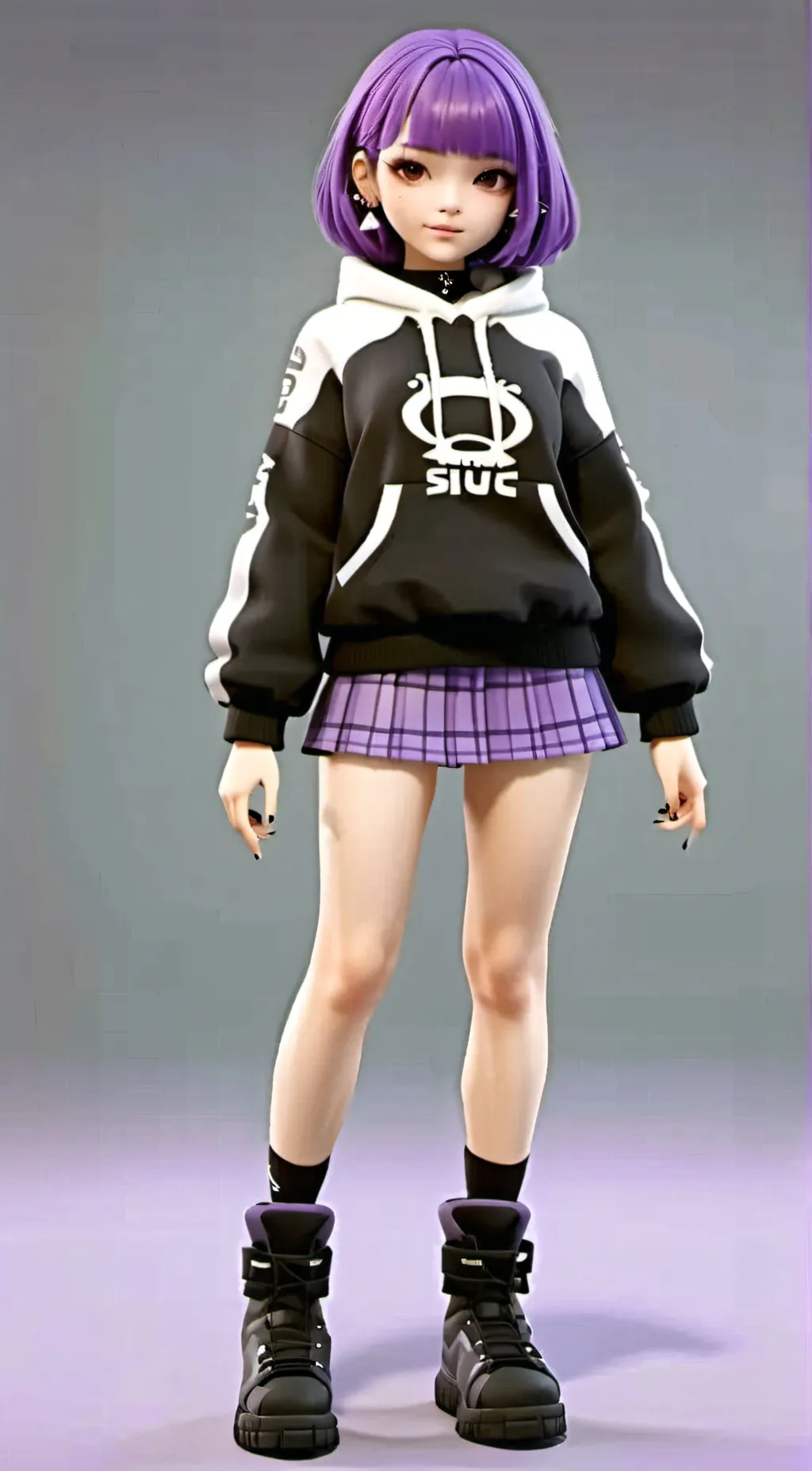 ai character: Uzi doorman background