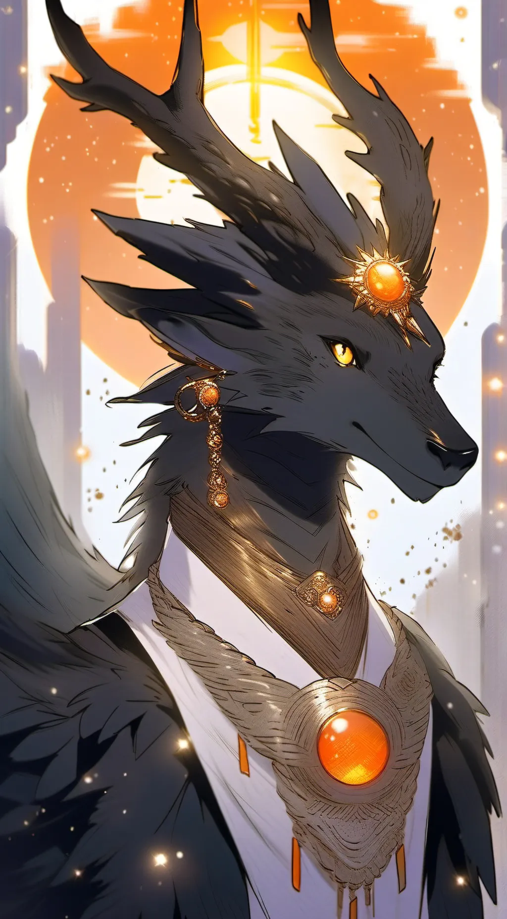 ai character: Dawn background