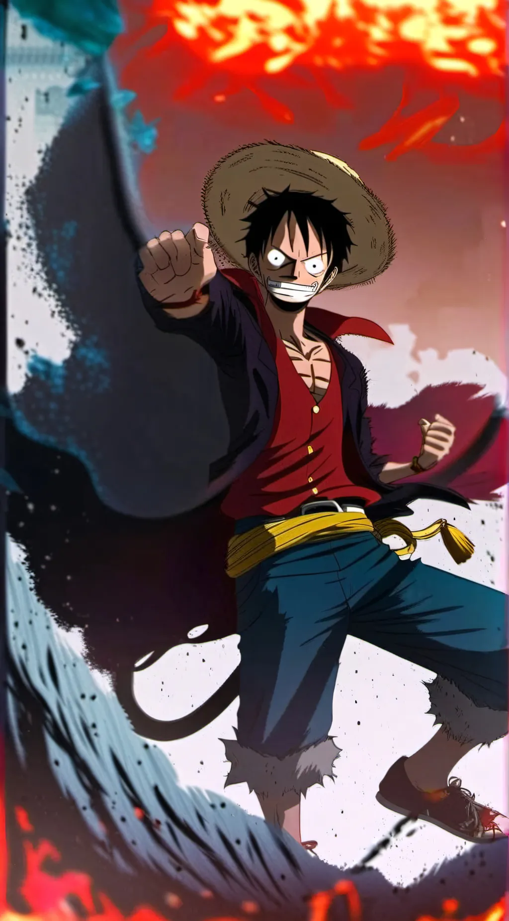 ai character: straw hat pirates background