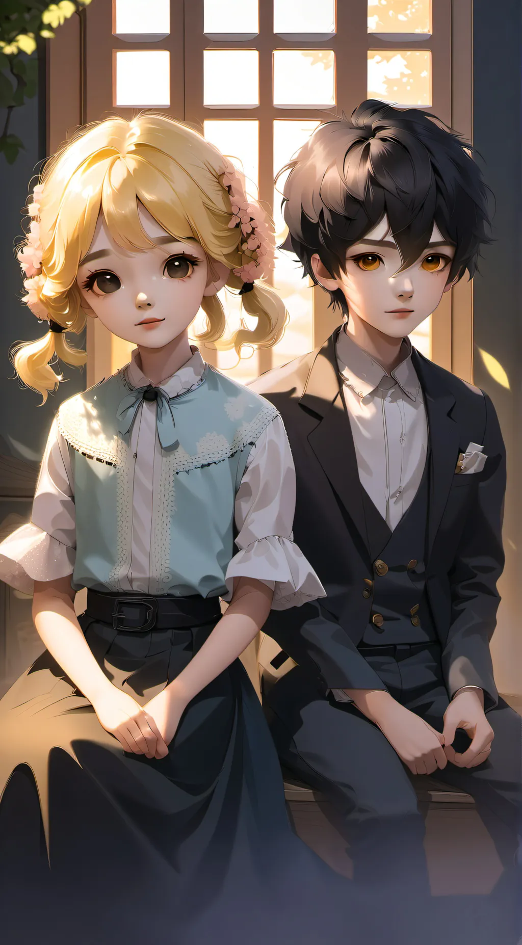 ai character: Lola and Simon background