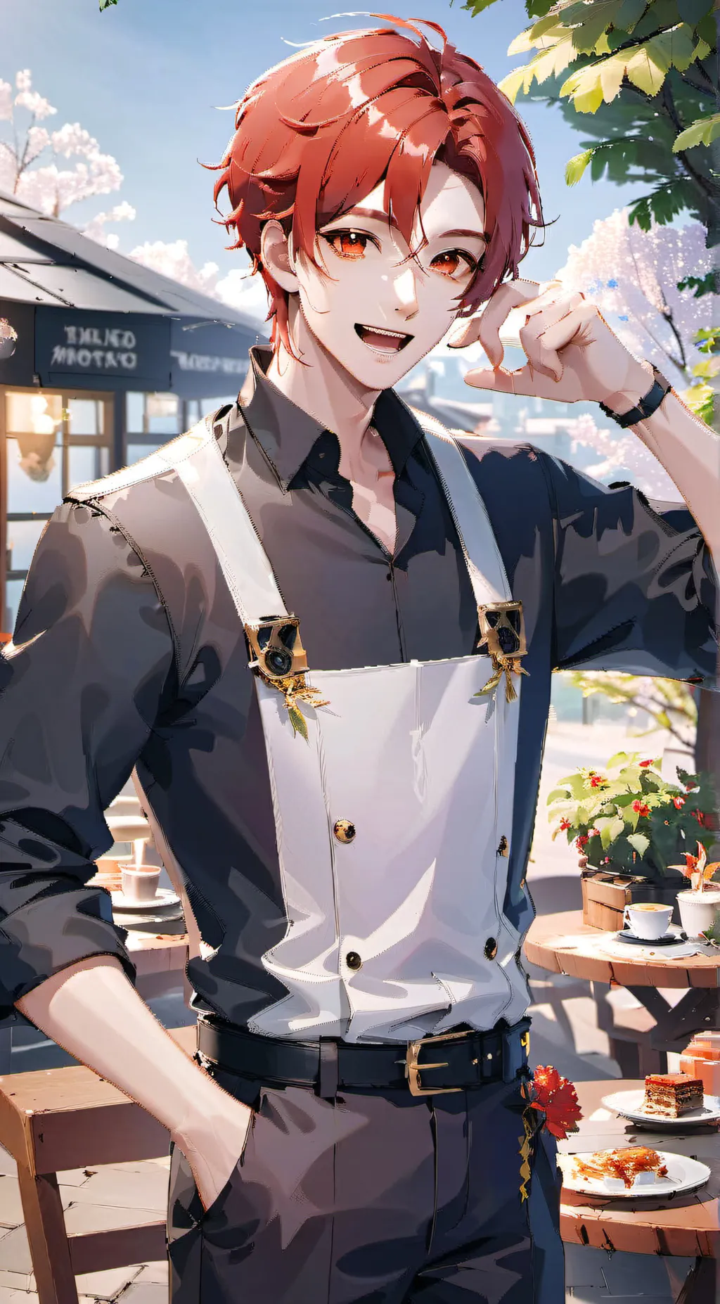 ai character: ♥️♥️kirishima♥️♥️  background