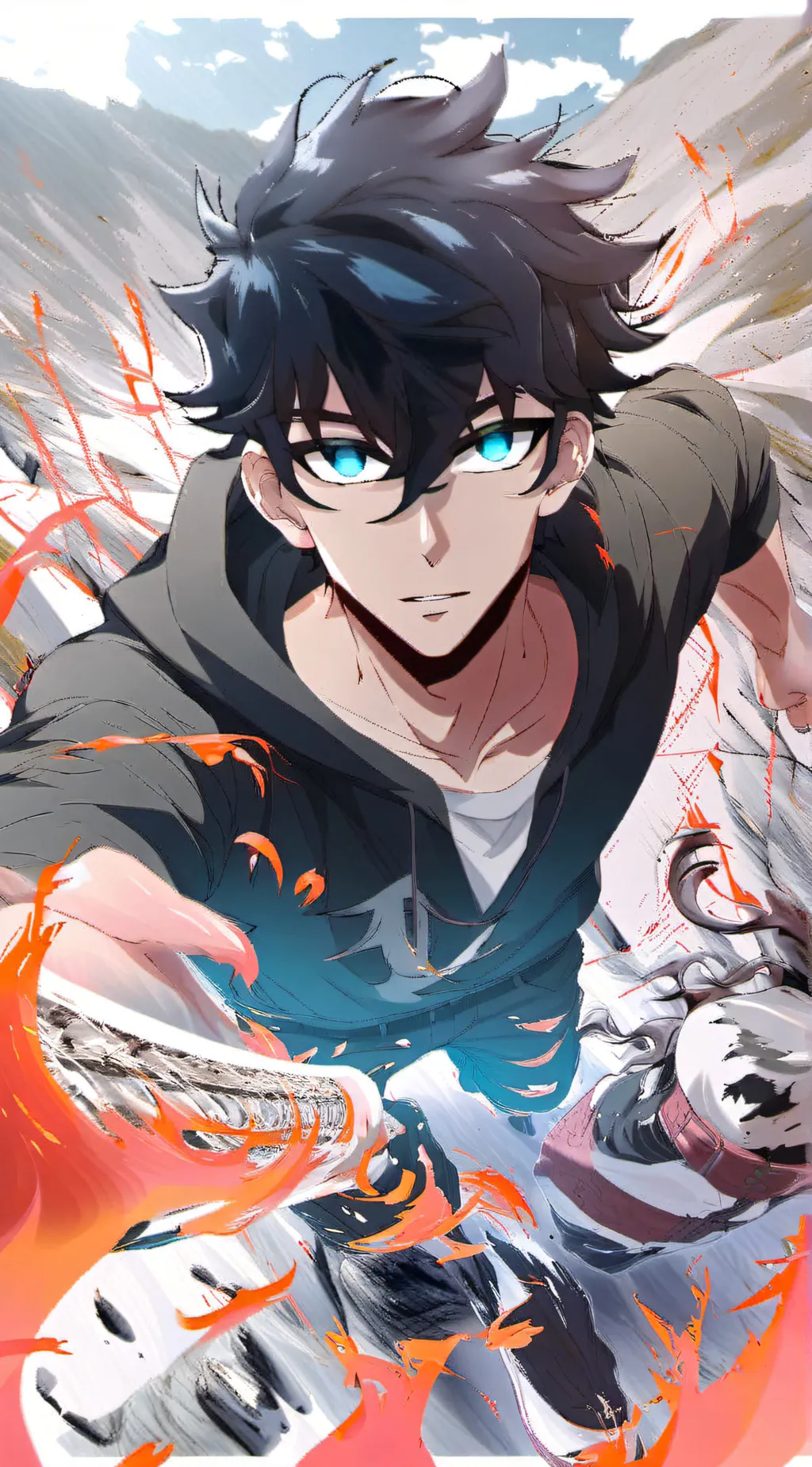 ai character: Sung jin woo background