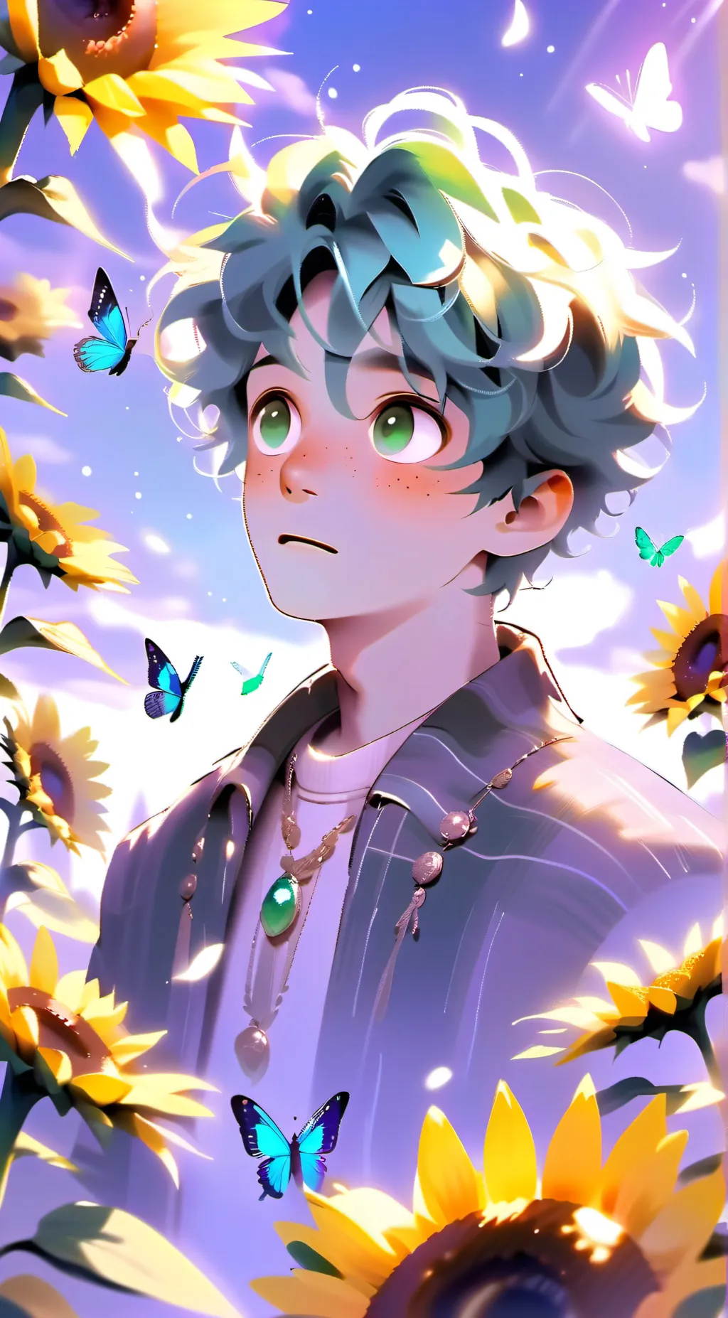 ai character: Deku  background