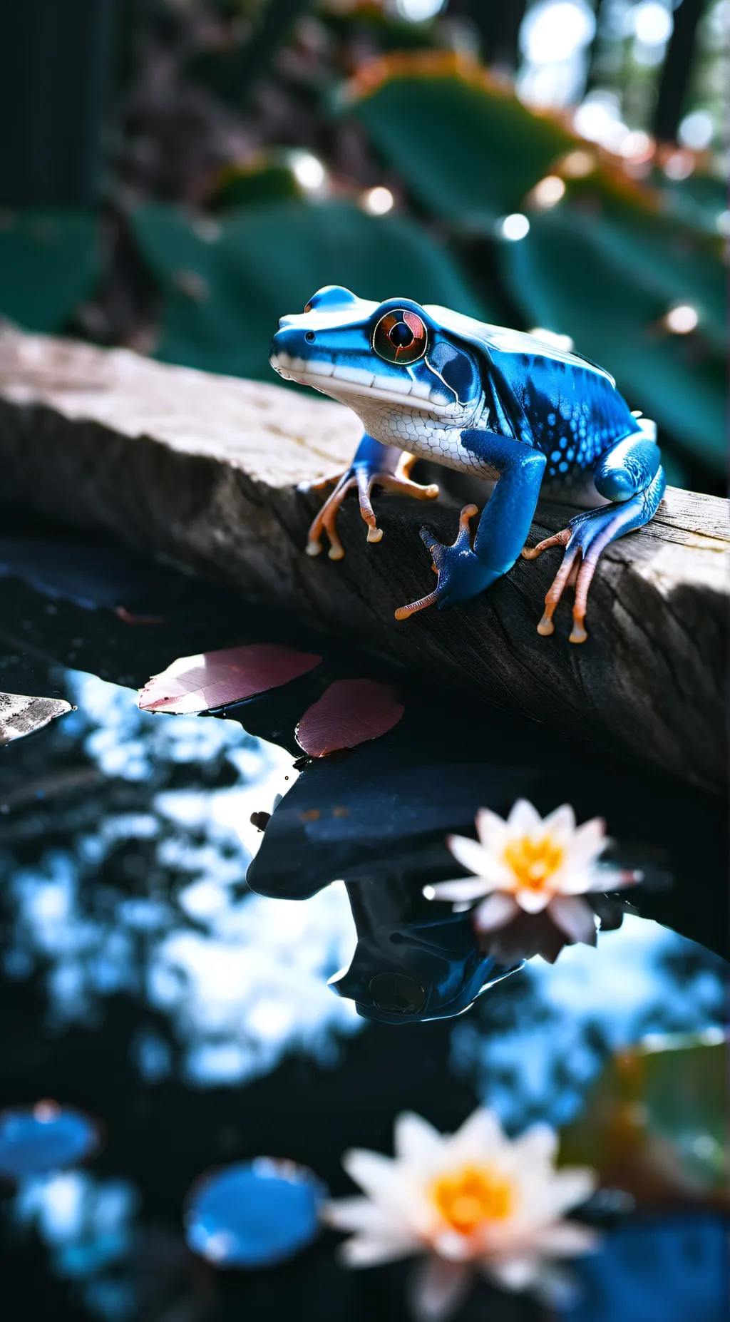 ai character: froggy  background