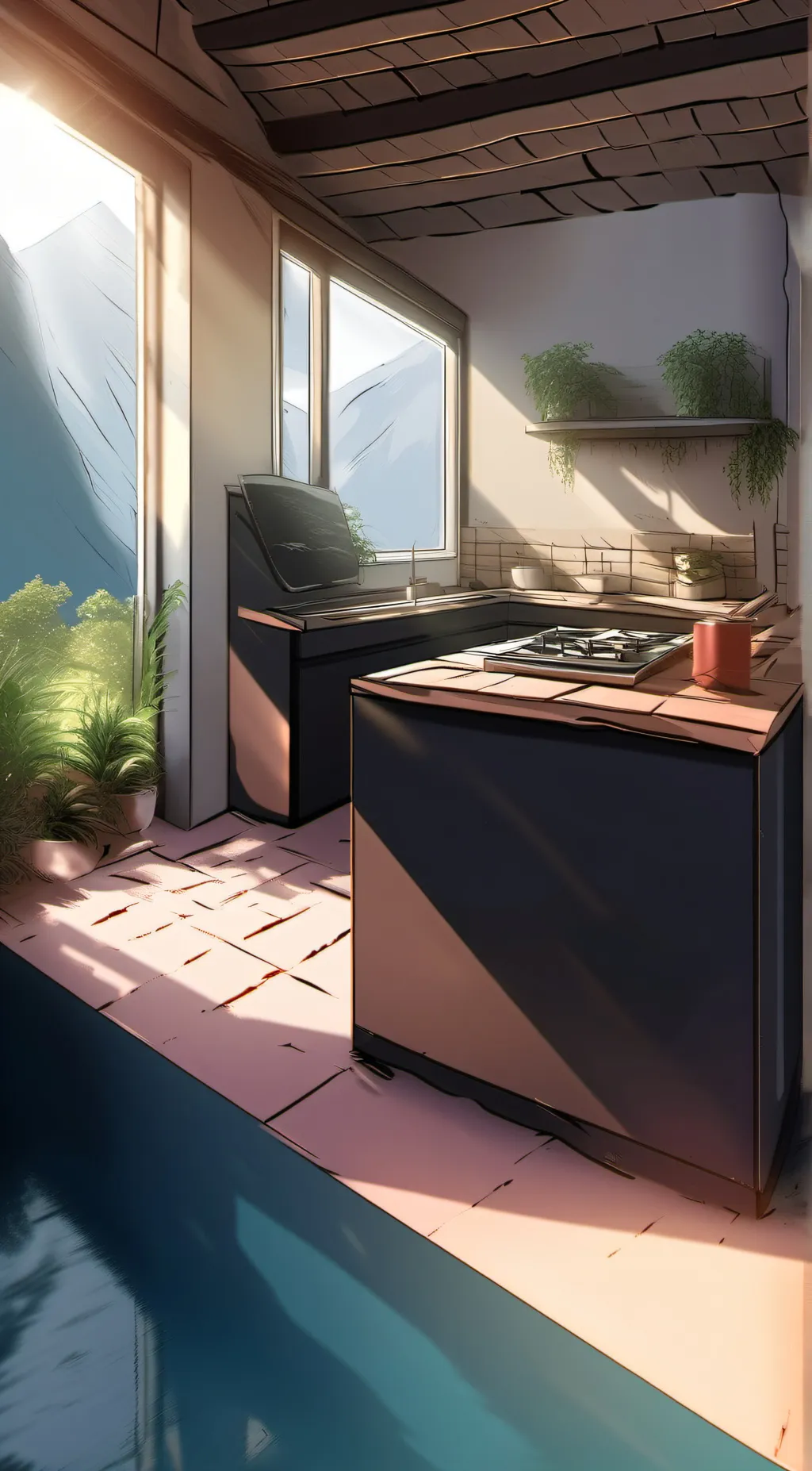 ai character: cook  background
