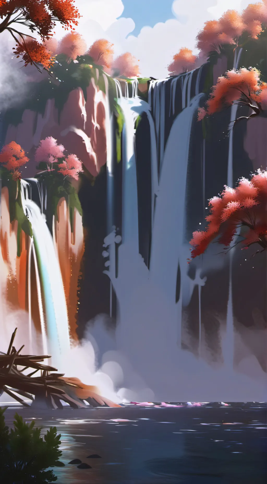 ai character: scream 1 lake au background