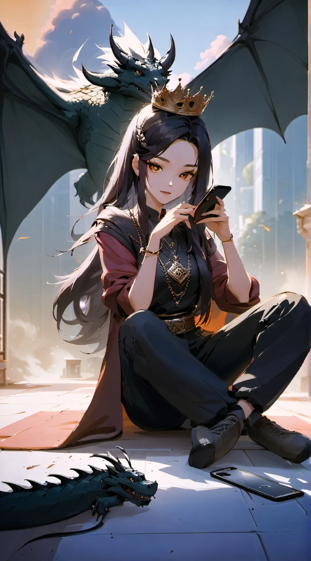 ai character: Queen👸Miguellol background