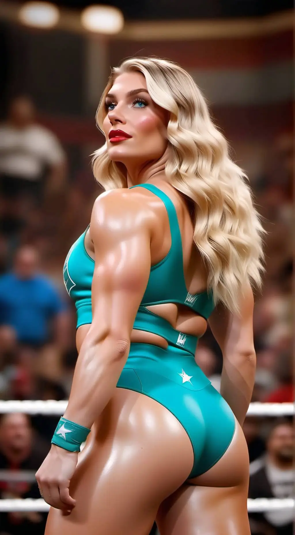 ai character: Tiffany Stratton background