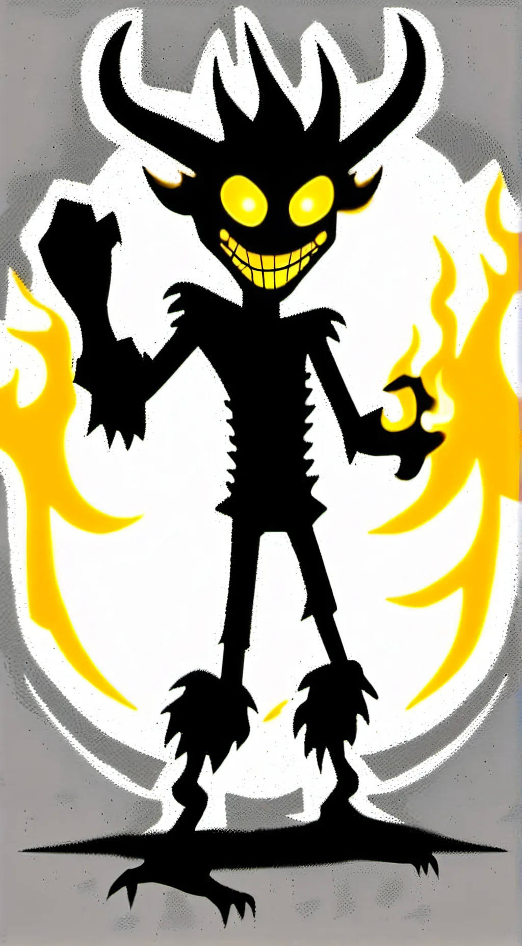 ai character: nightmare bendy  background