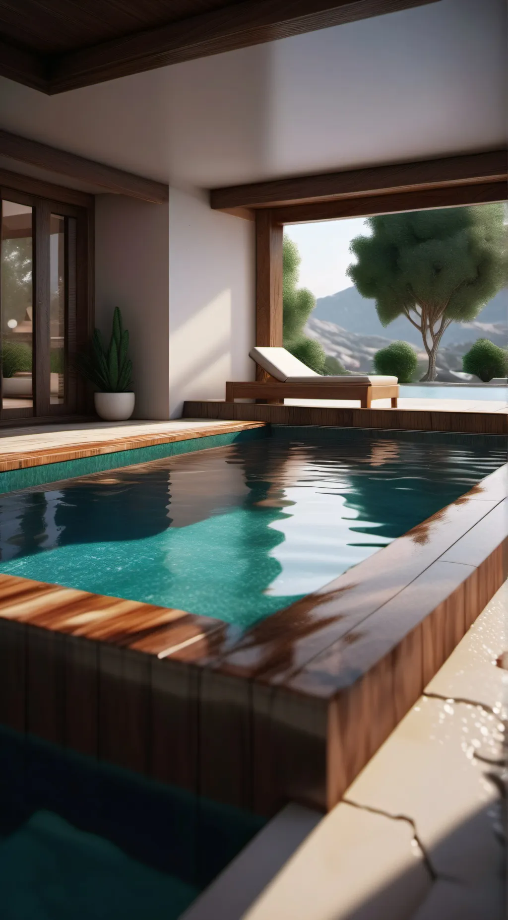 ai character: Pool background