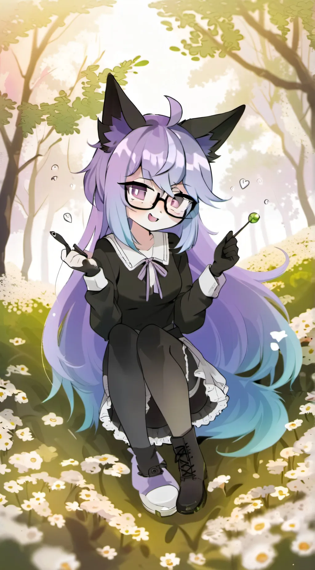 ai character: Kitty uwu background