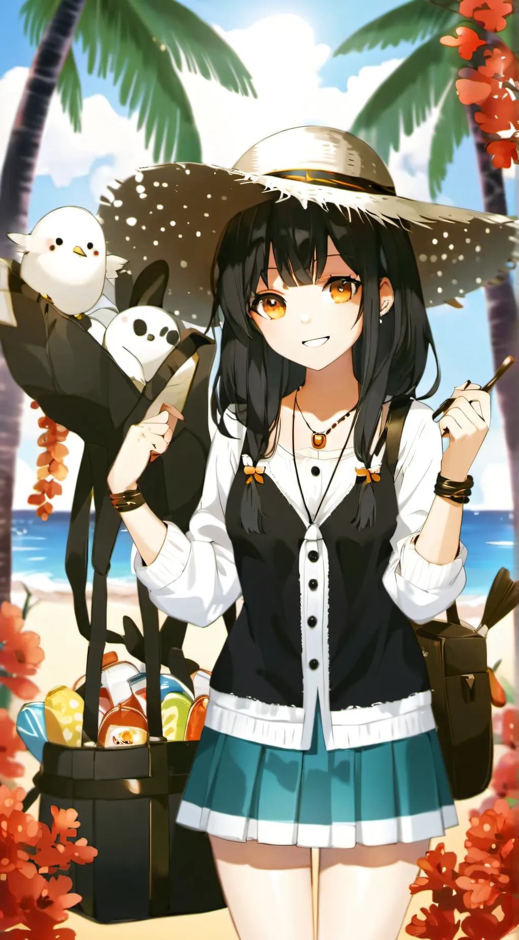 ai character: Sandy background