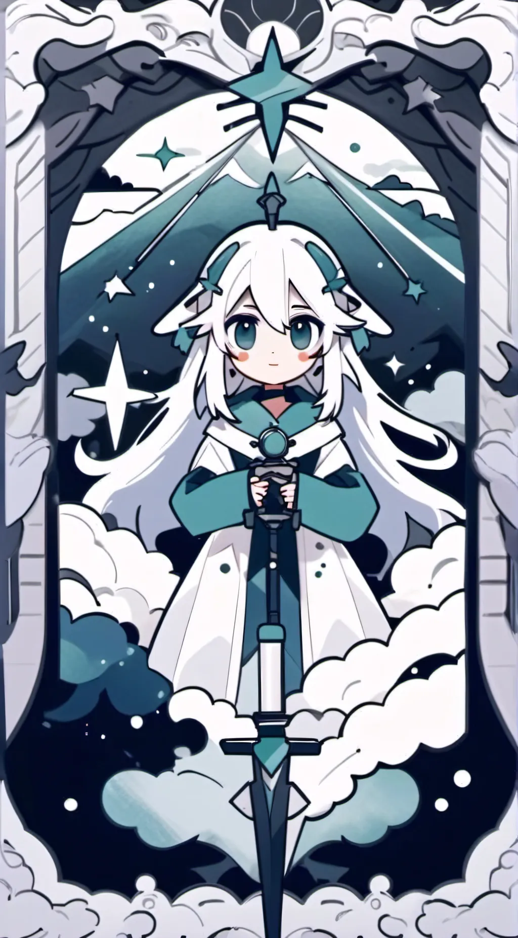 ai character: Chip got in a coma background