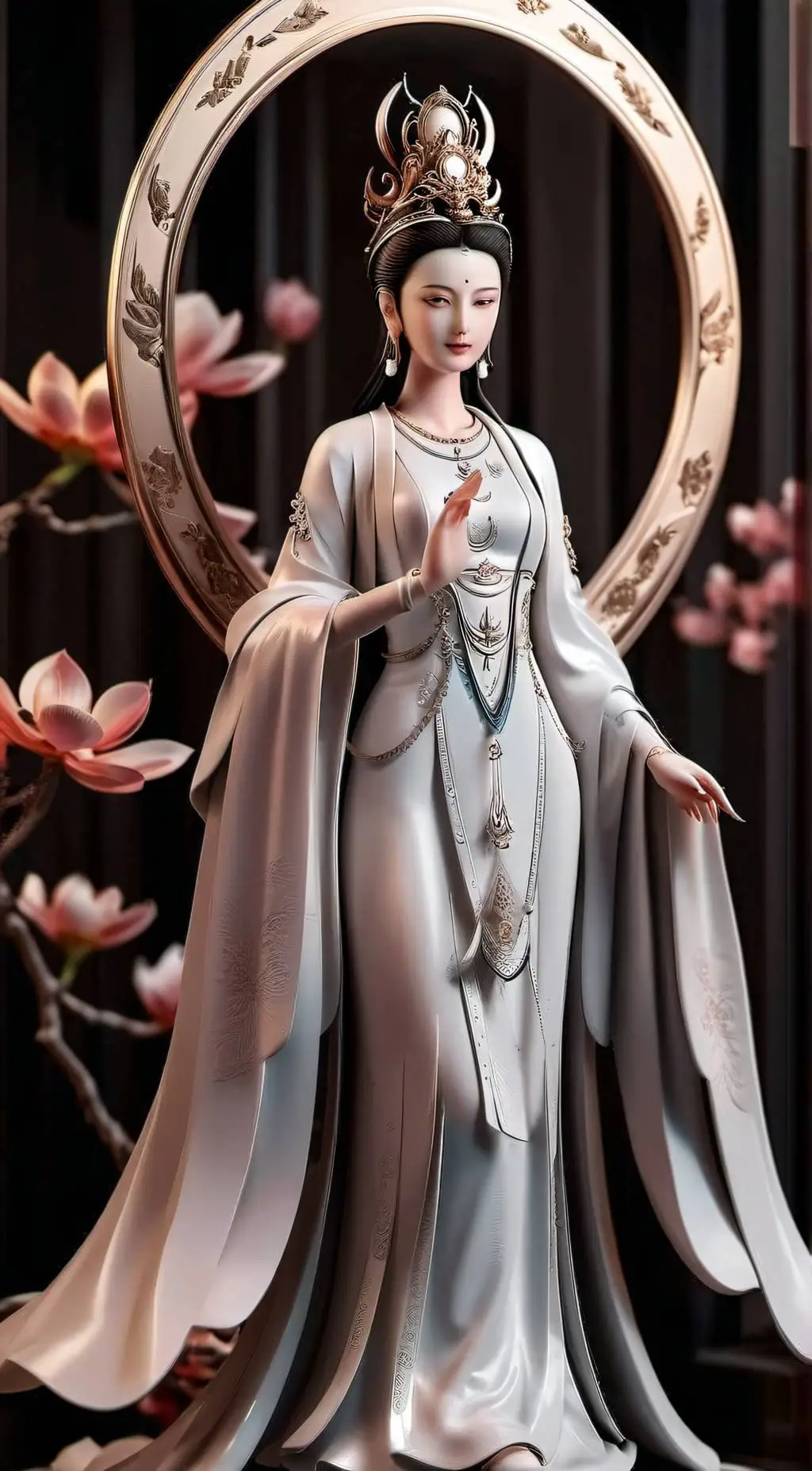 ai character: Guan Yin 观音菩萨 background