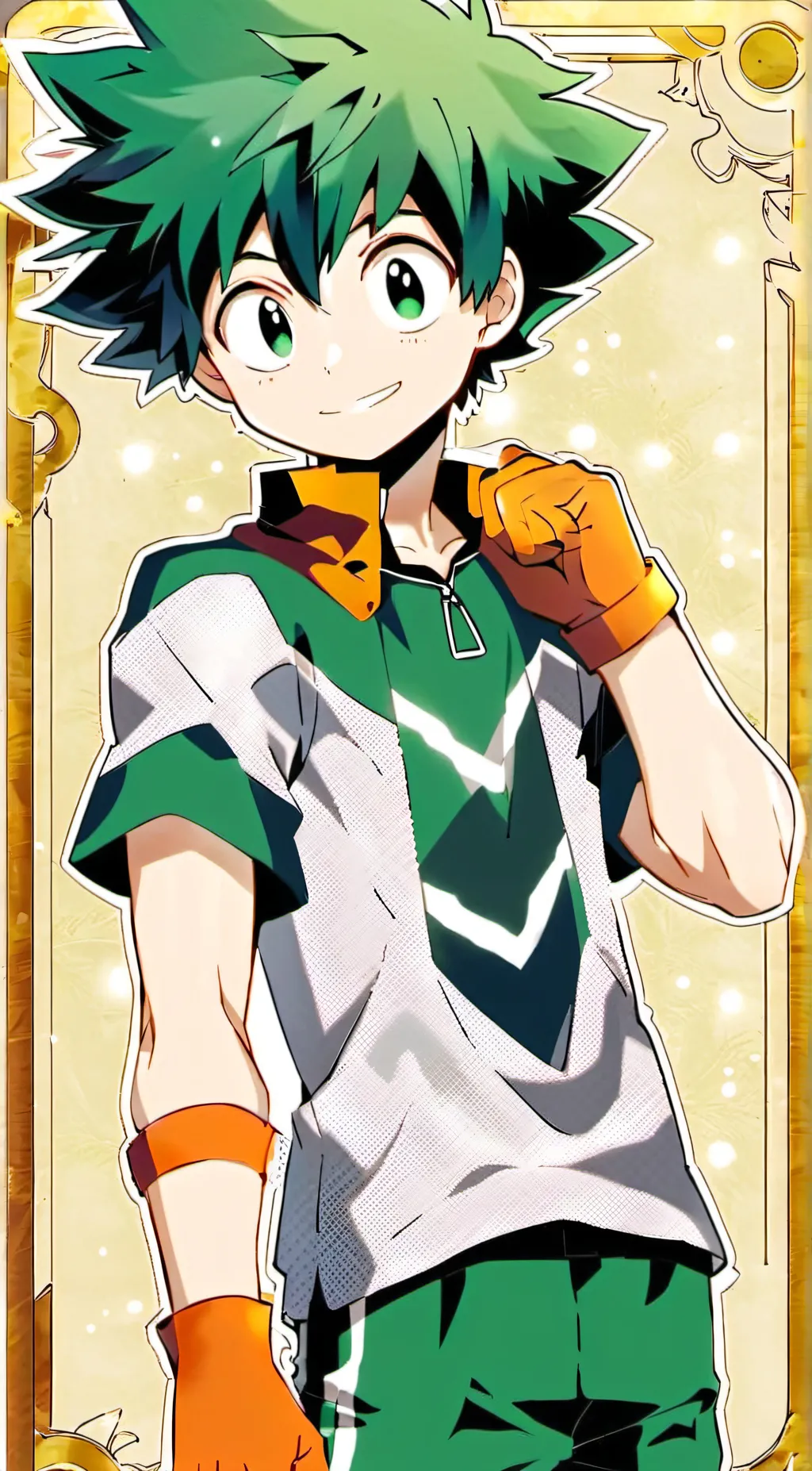 ai character: Izuku midoriya background