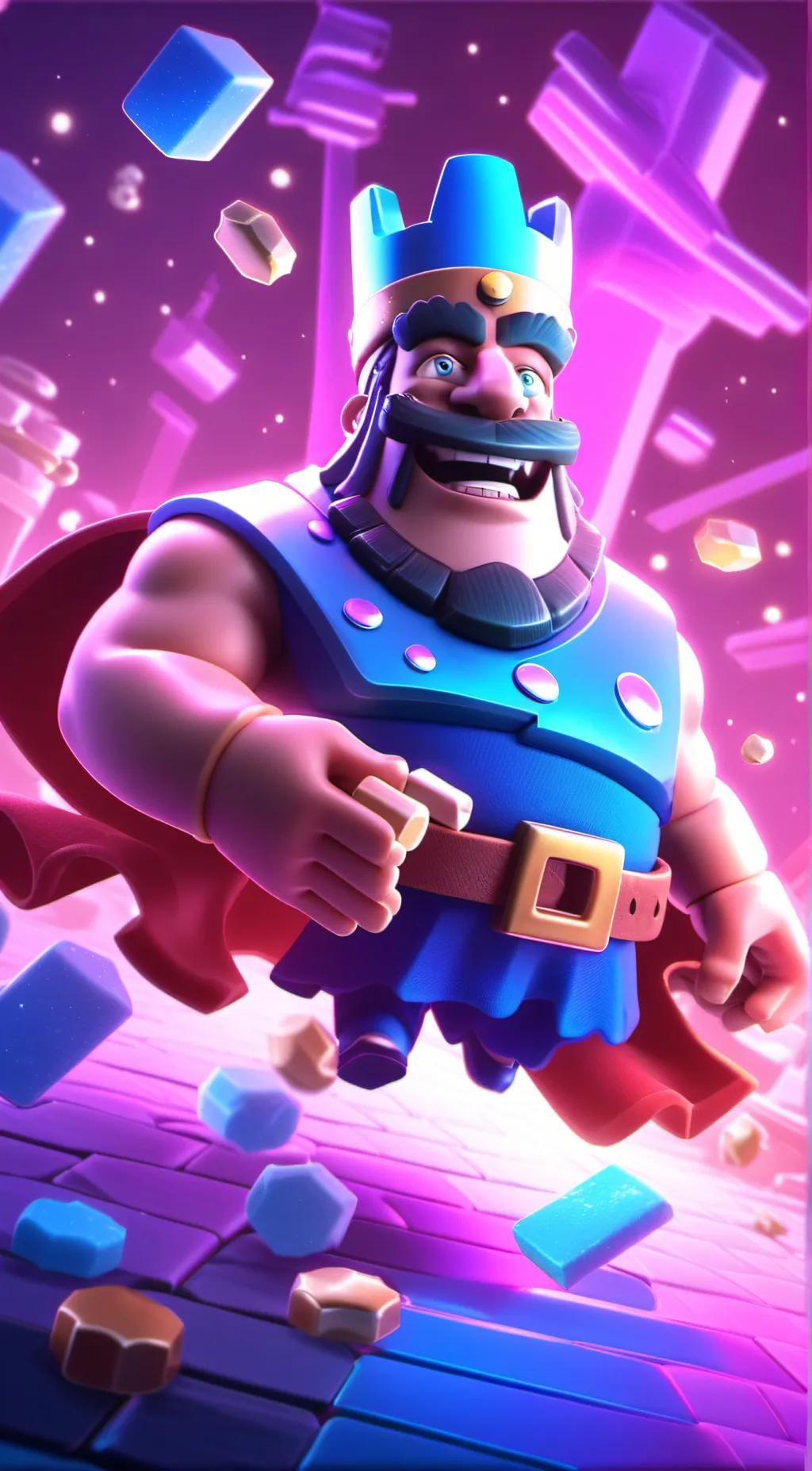 ai character: clash royale king background