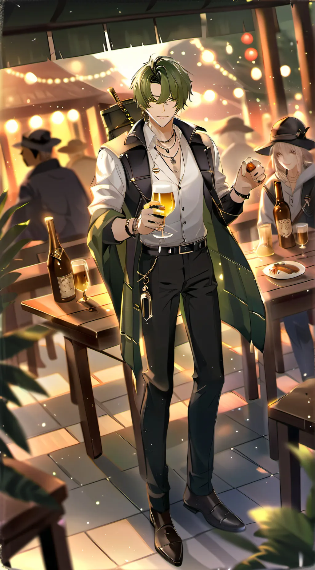 ai character: Zoro background