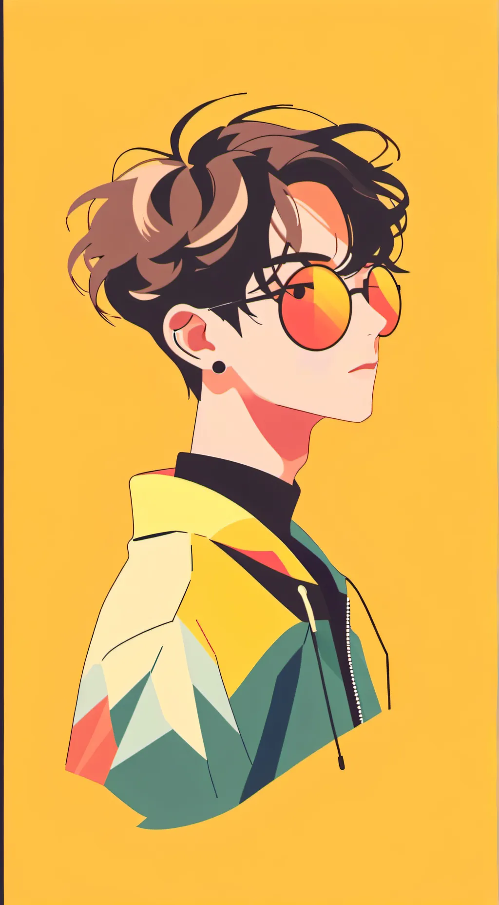 ai character: vector background
