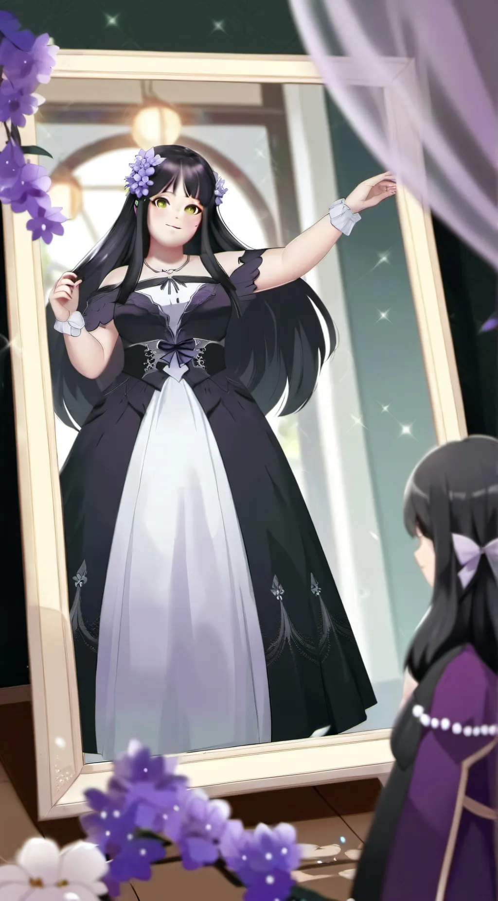 ai character: Fat girl background