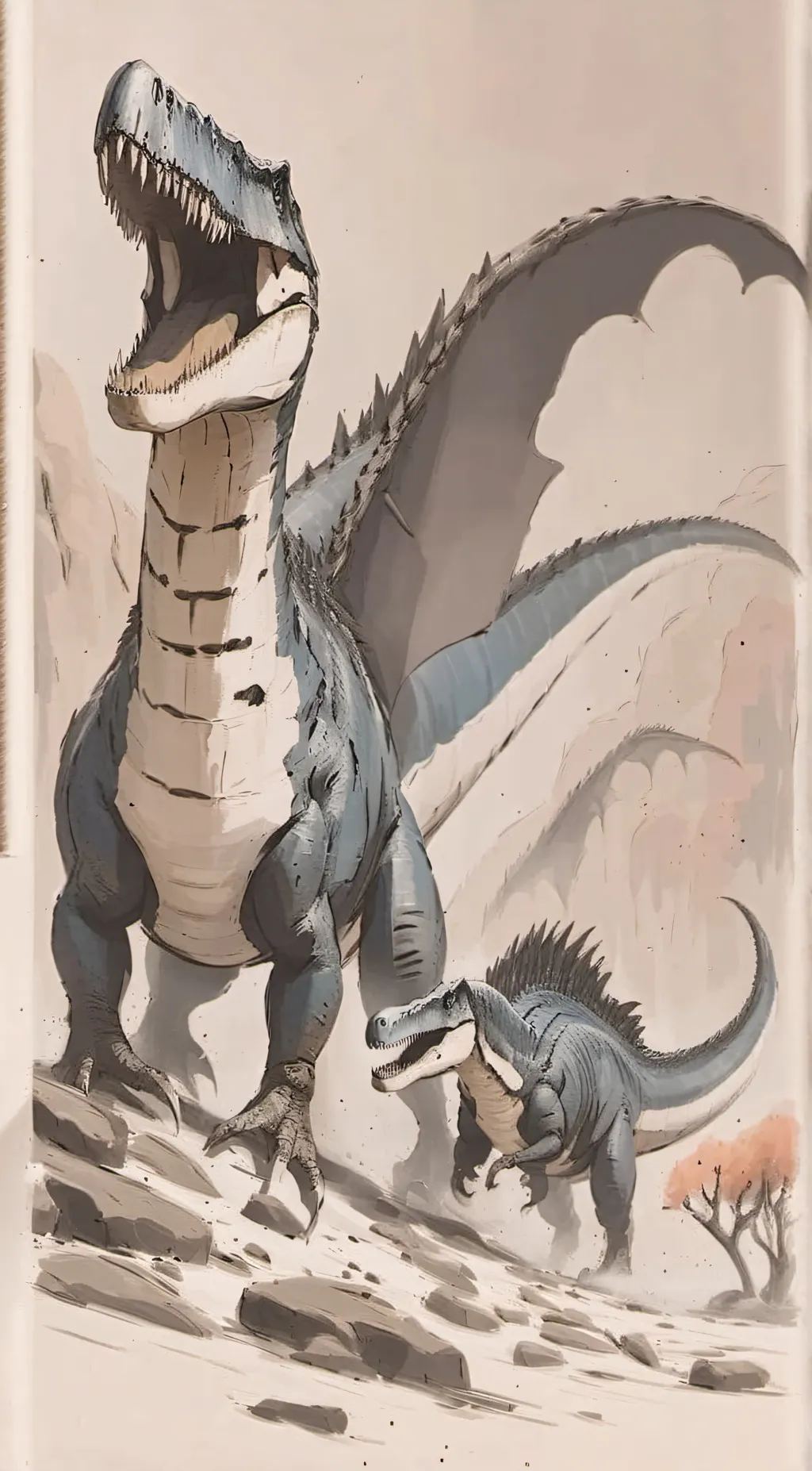 ai character: Spinosaurus background