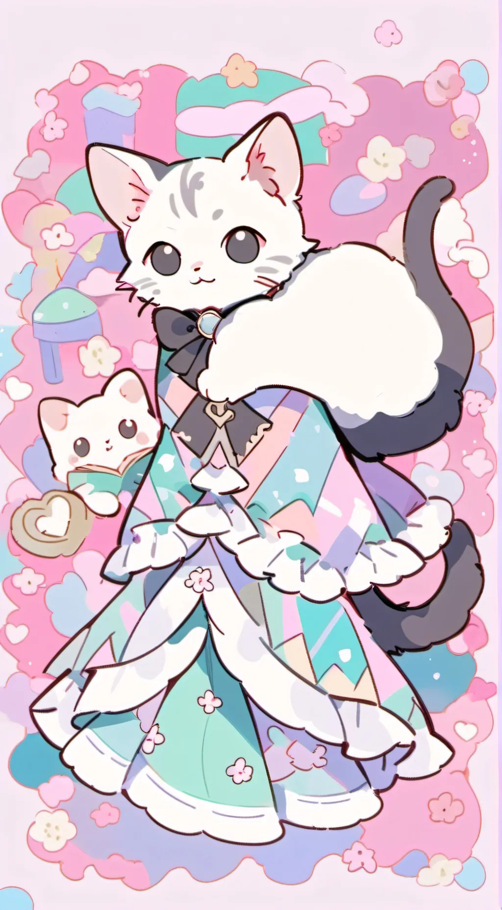 ai character: PRIDE MONTH POOKIE background