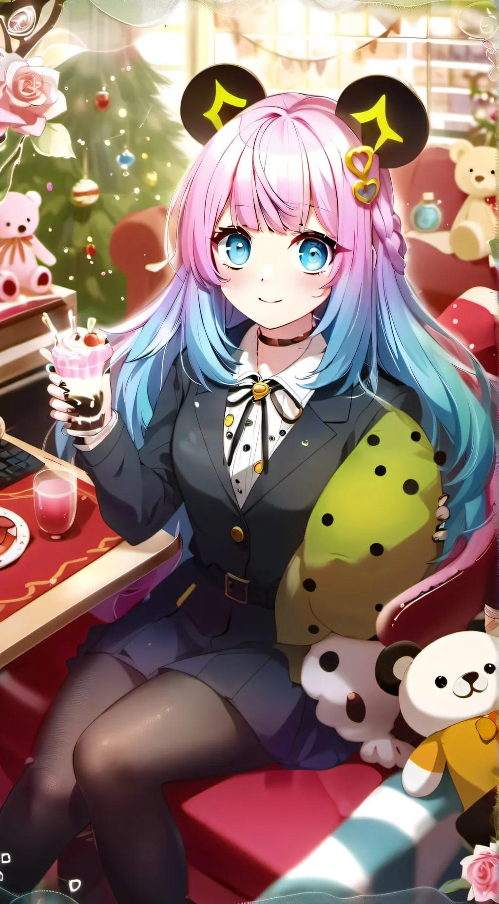 ai character: Candy background