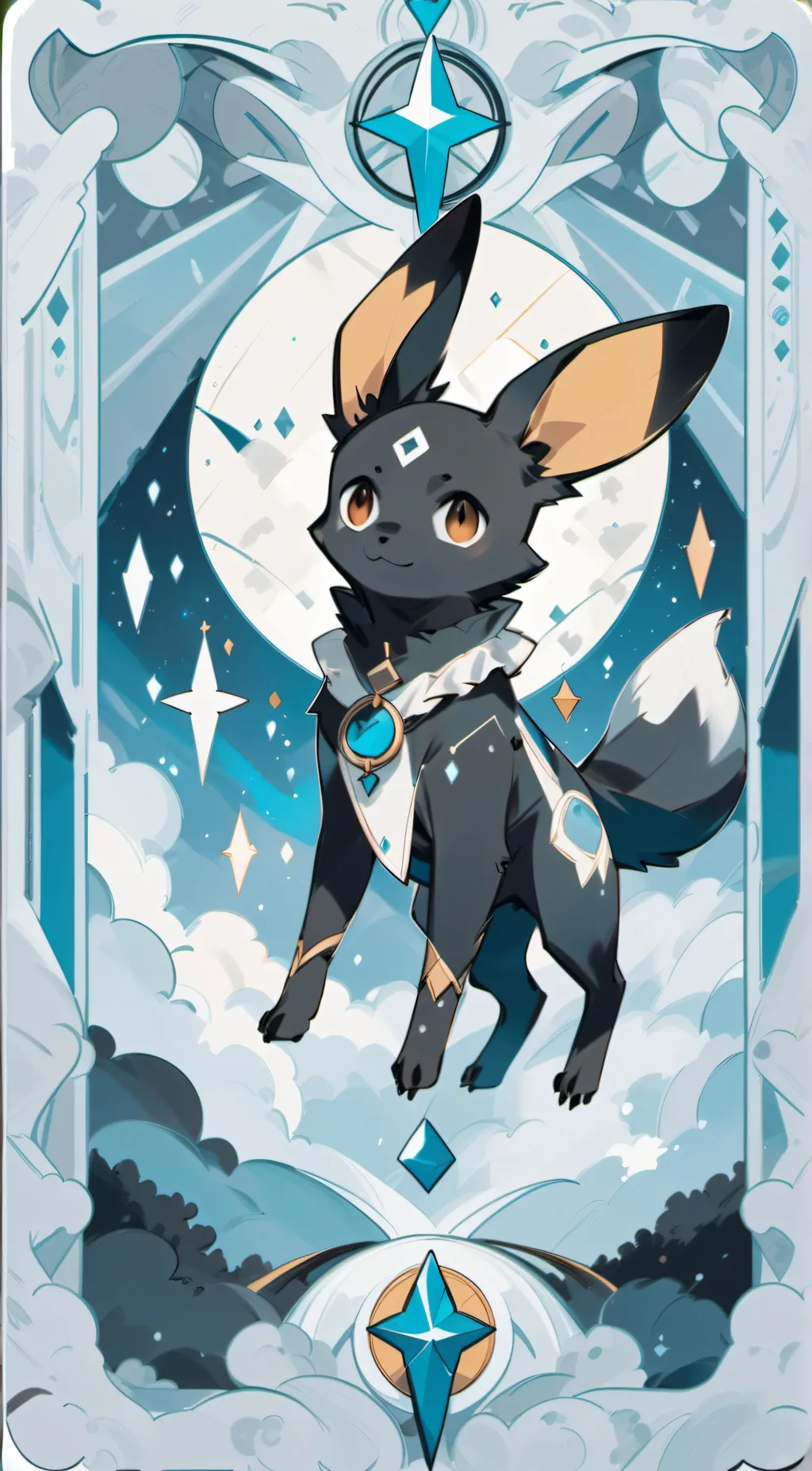 ai character: umbreon  background