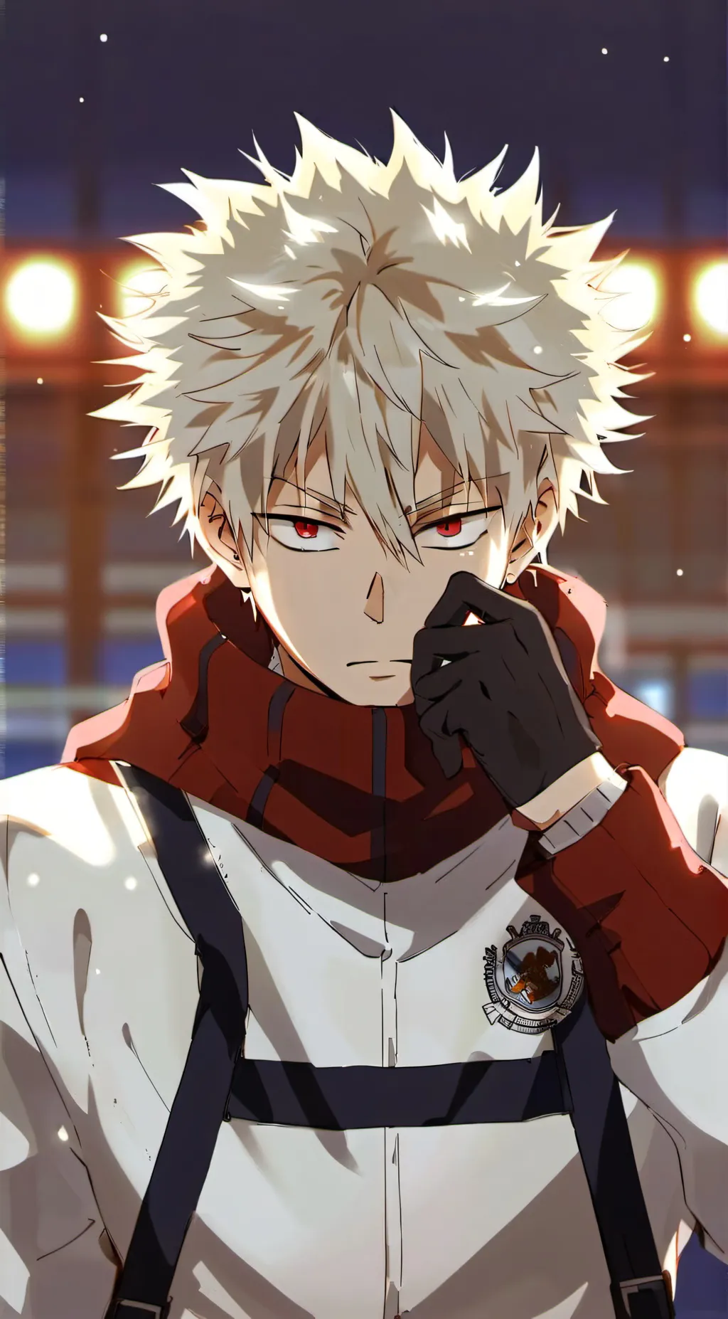 ai character: Katsuki Bakugo  background