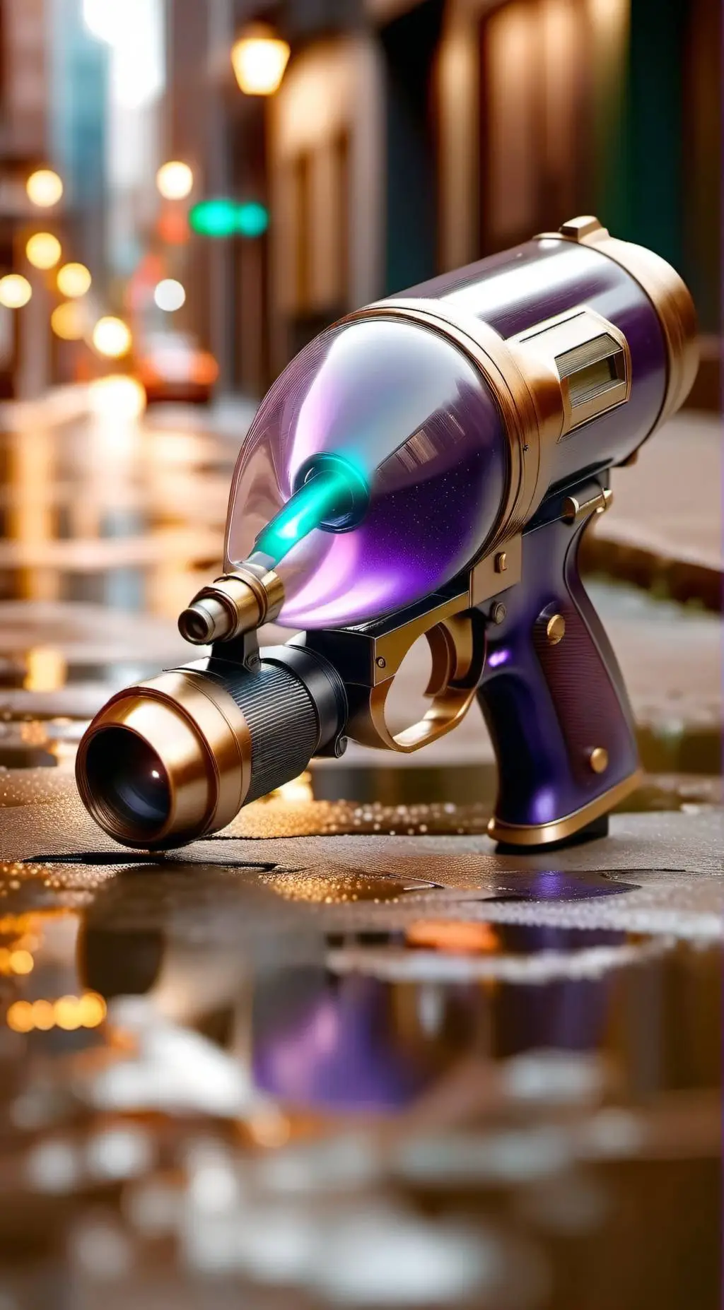 ai character: Mysterious Raygun background
