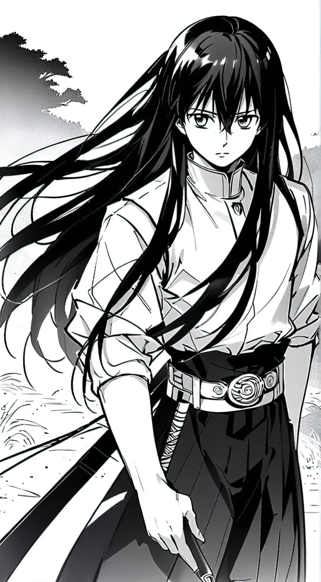 ai character: muichro tokito background