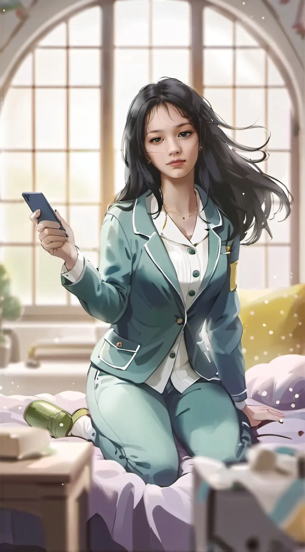 ai character: Syadza naima💗 background