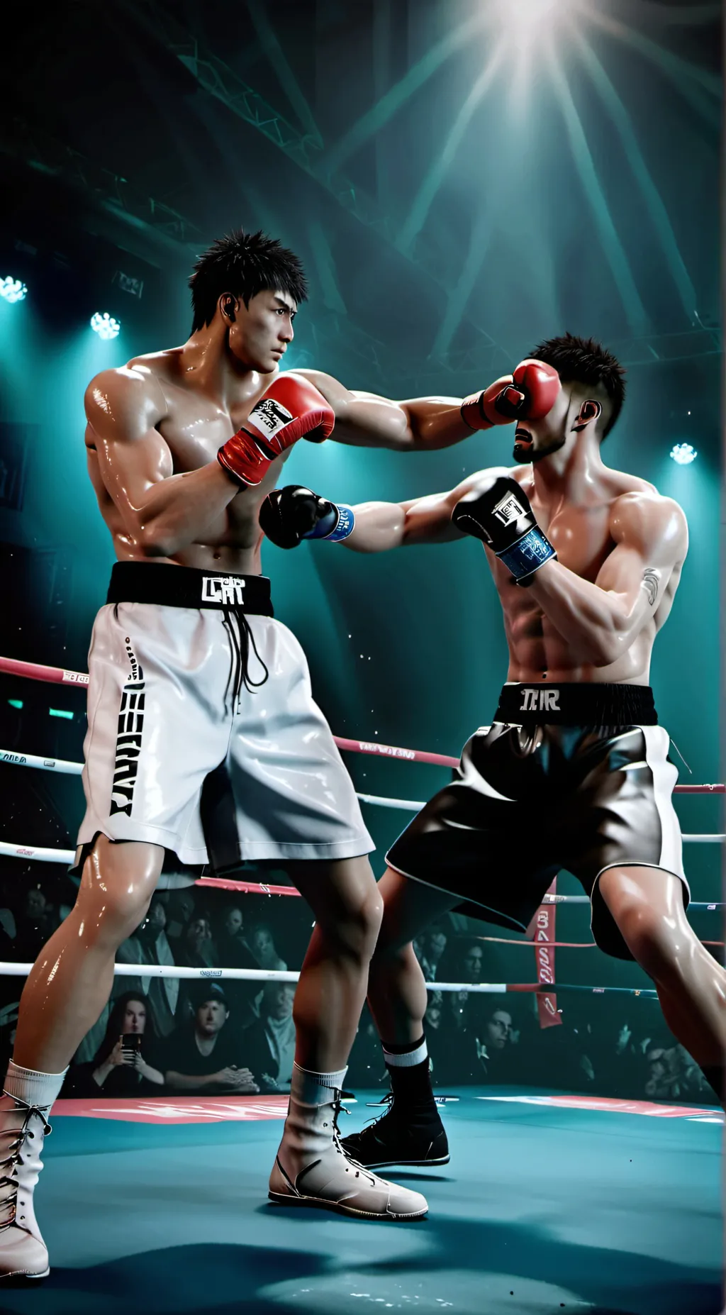 ai character: Boxing fight background